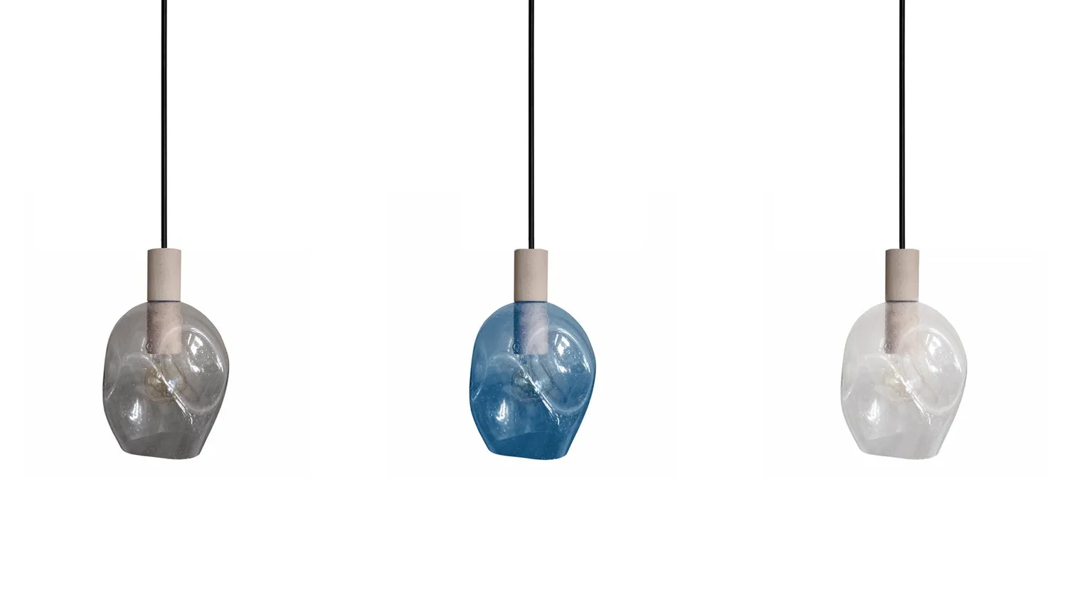 Tosel Vingolf Lampadario Barra 70cm Legno Trasparente