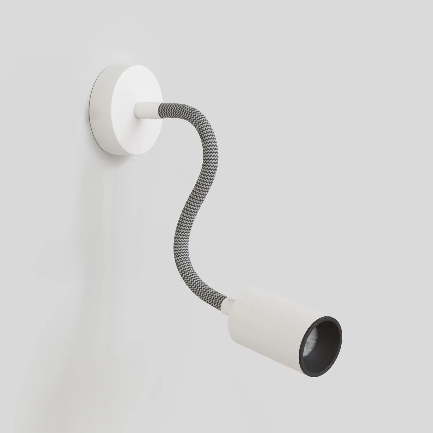 Creative Cables Bispot Flex Applique GU10 Bianco 30 cm Lampadina