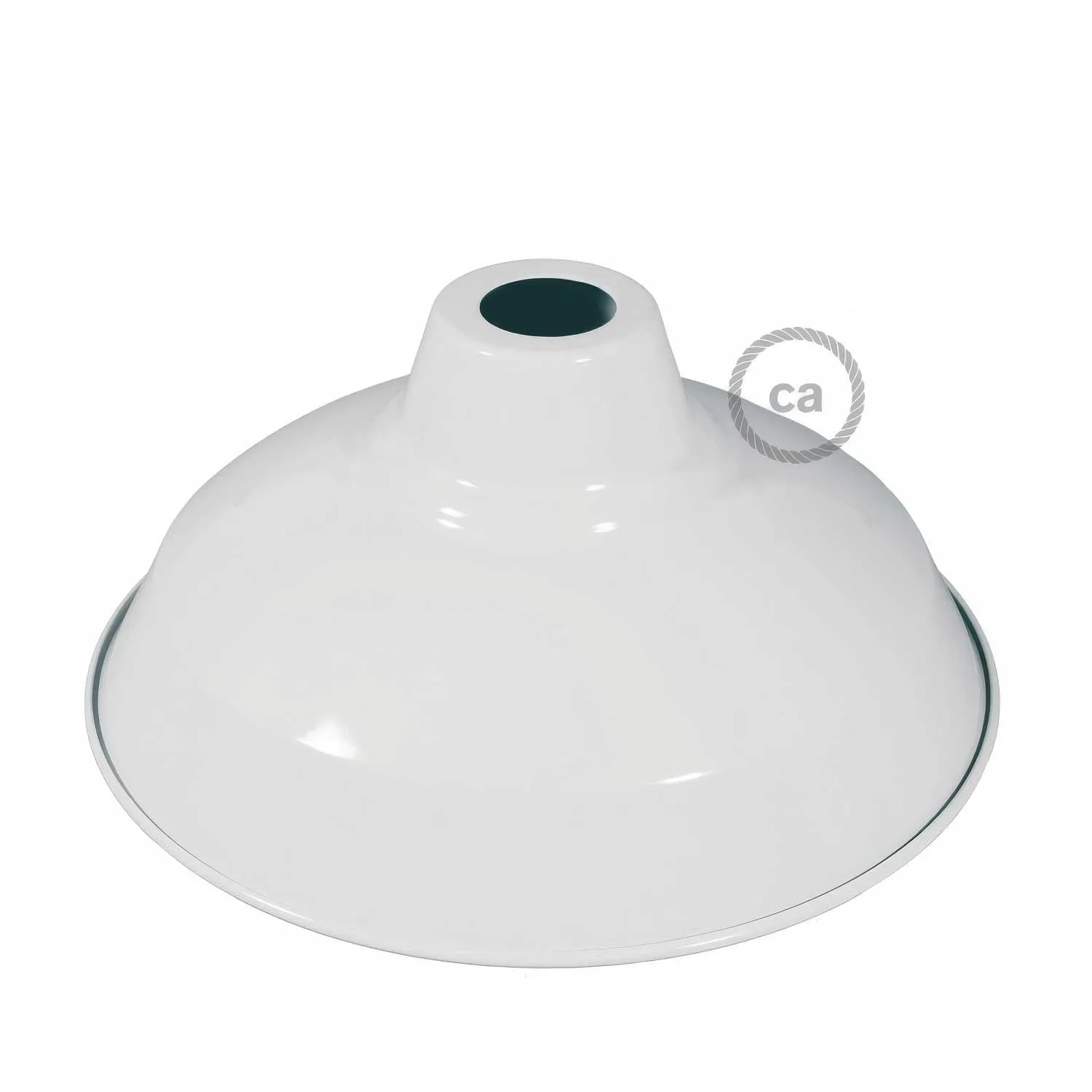 Creative Cables Bistrot paralume metallo bianco 30 cm E27