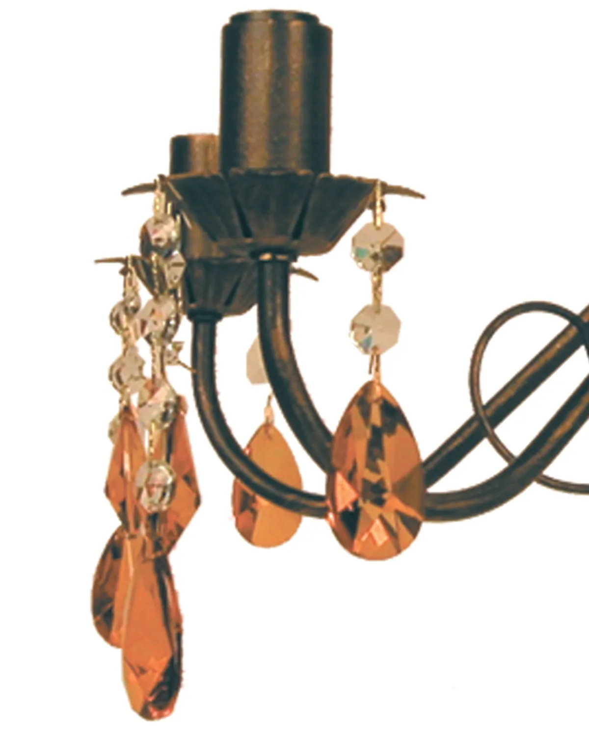 Tosel Pampilles lampadario marrone trasparente