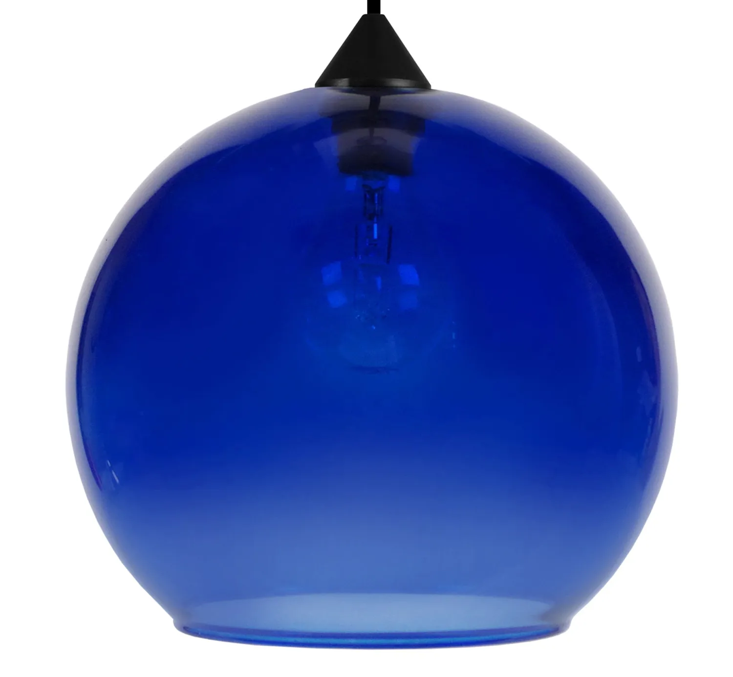 Tosel Globo sospensione vetro bianca 30x100cm E27 globo