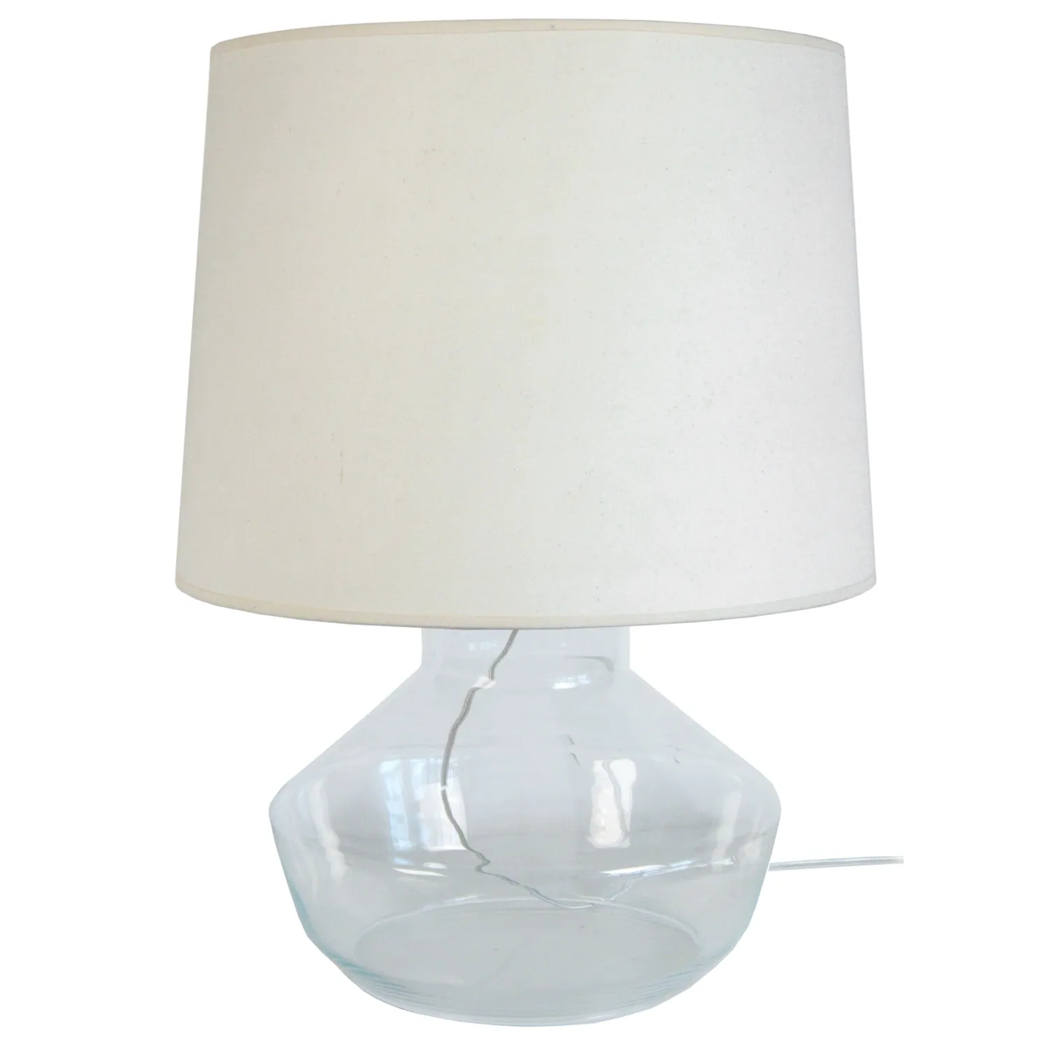 Tosel Espoo lampada tavolo vetro 40cm oro bianco