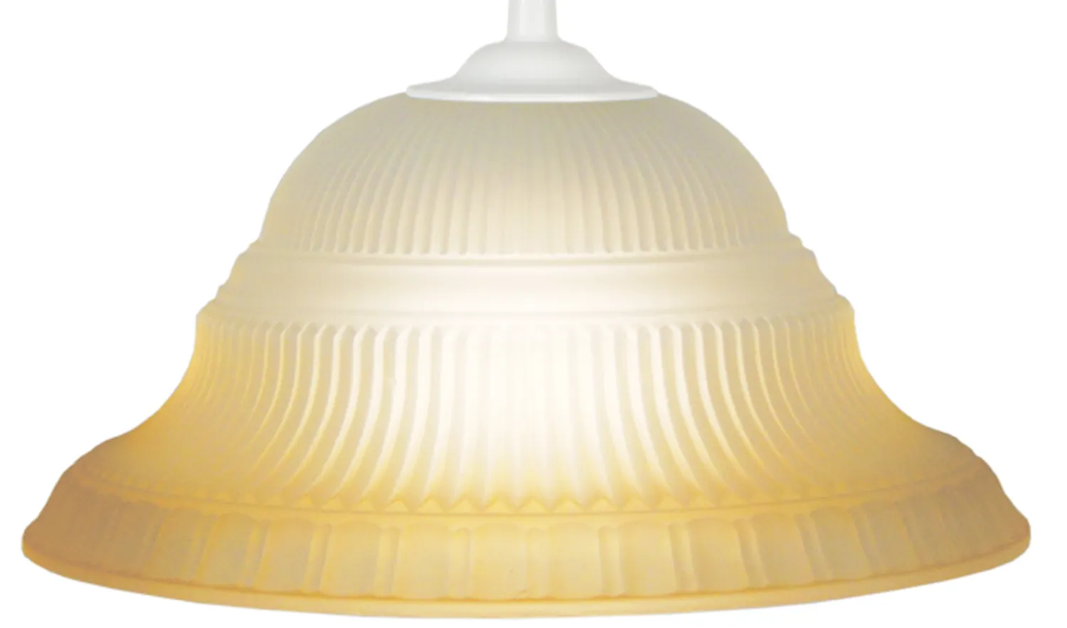 Tosel AMERICA sospensione vetro cupola ambra 23x100 cm E27