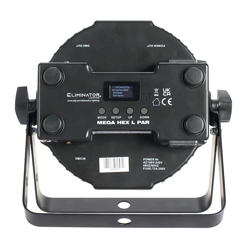 American DJ Mega Hex L Par faro LED RGBLA+UV telecomando