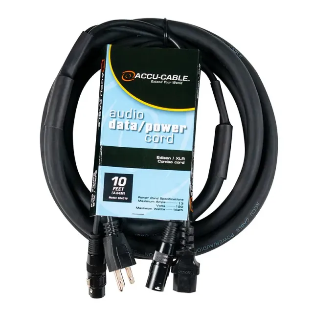 American DJ SKAC10 cavo audio alimentazione 3 m combo