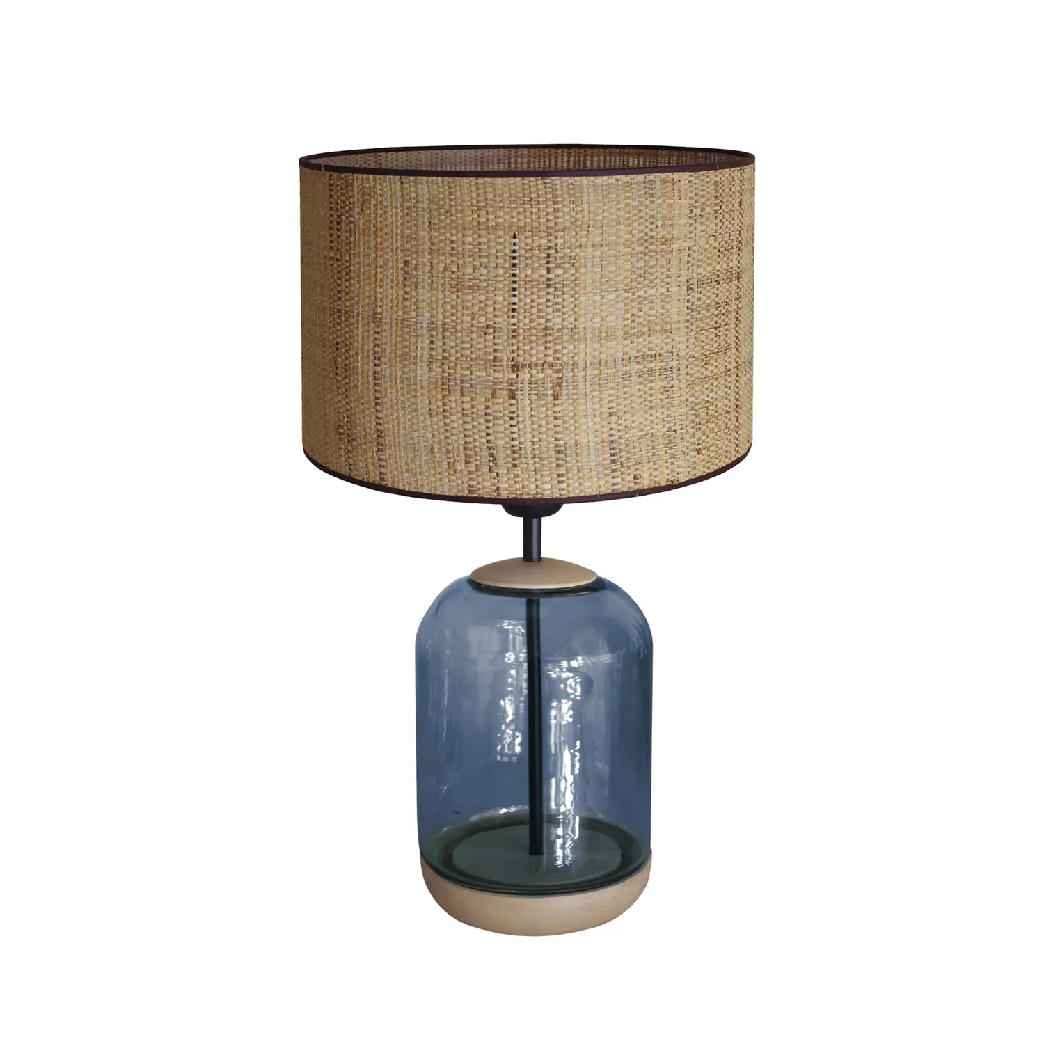 Tosel Svalbard Small lampada tavolo 25x41 vetro legno