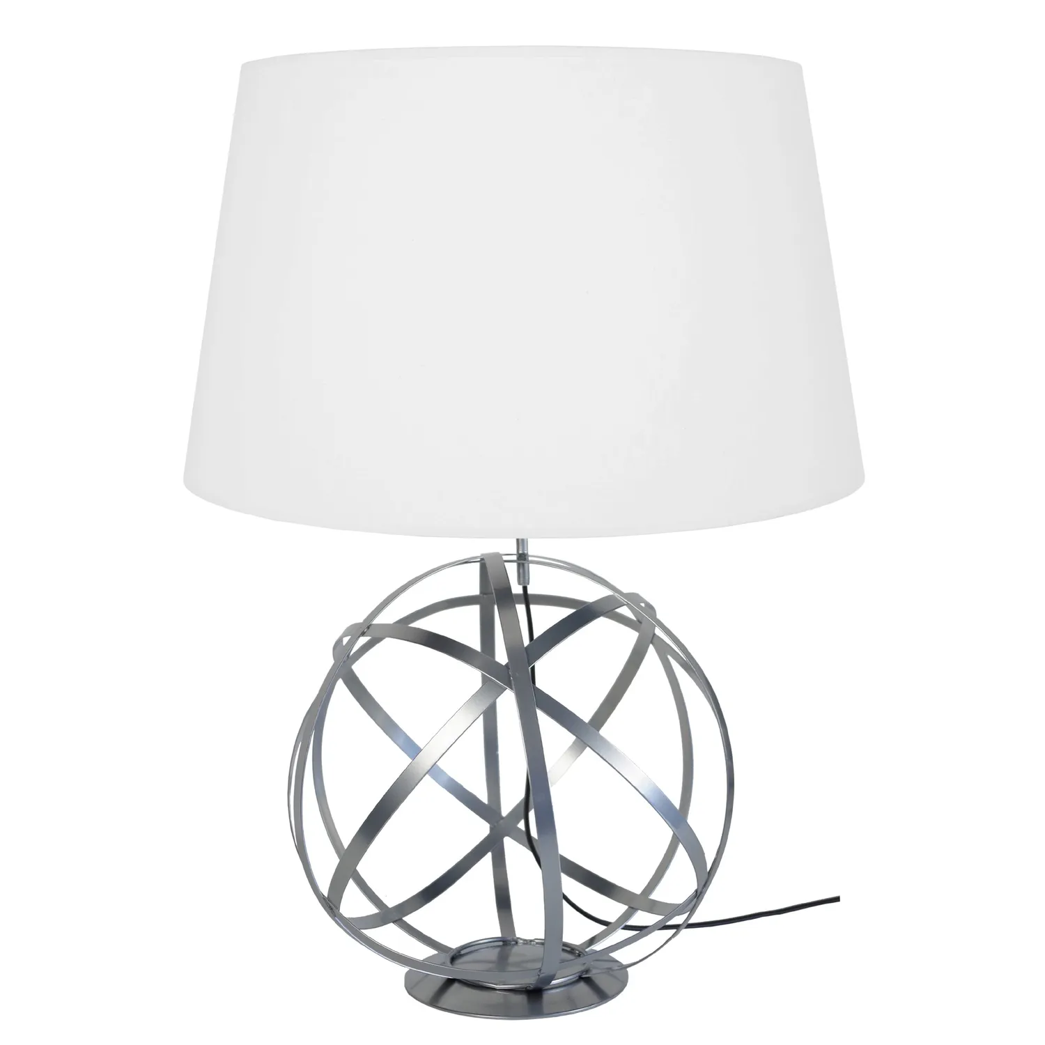 Tosel Globe Junon Lampada da Tavolo Nera 40x65 cm E27
