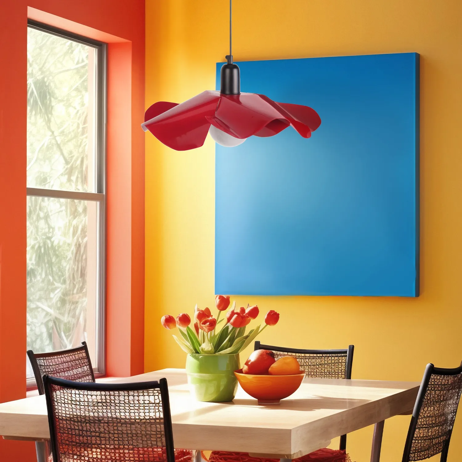Tosel Blume sospensione metallo nero 40x100cm