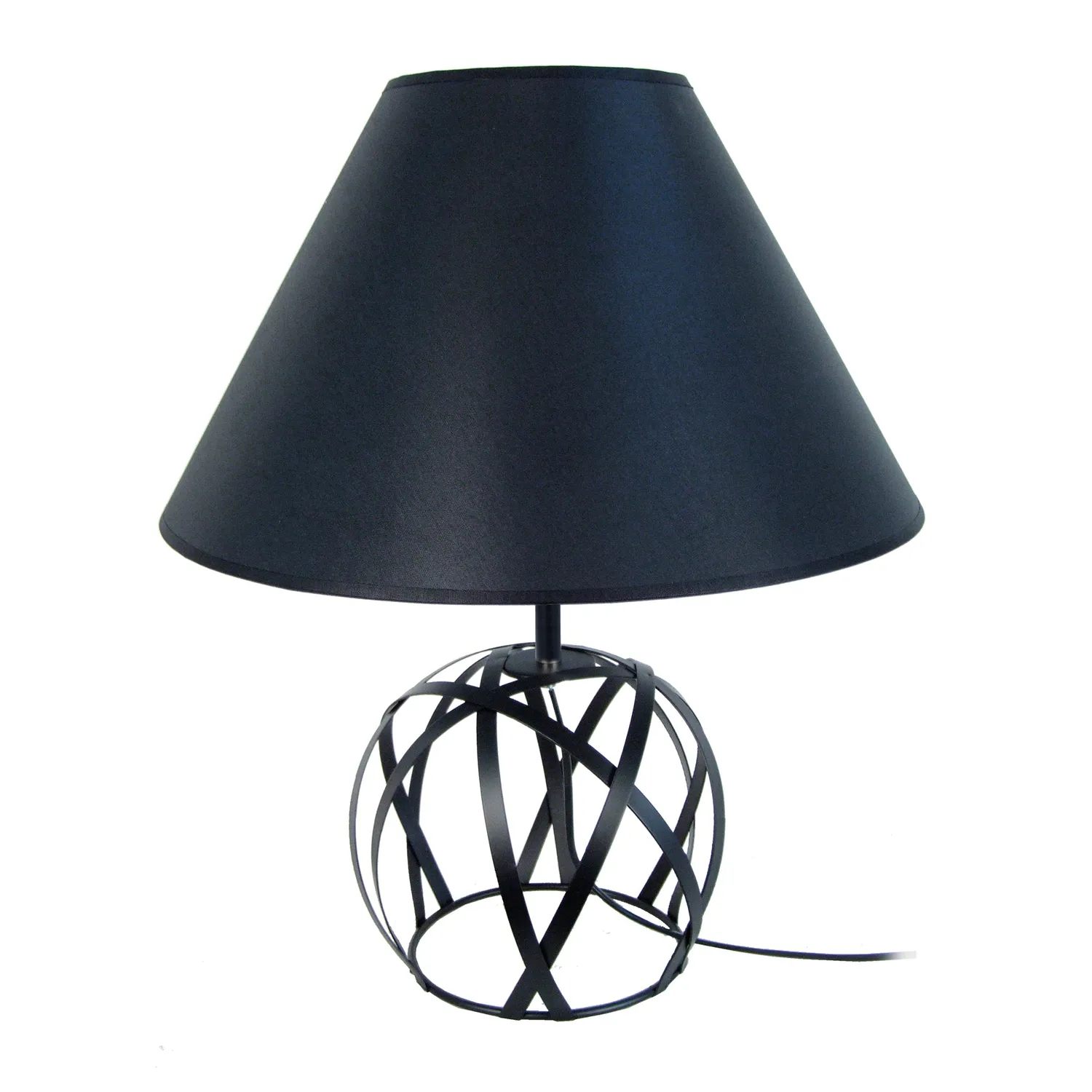Tosel Juno lampada tavolo tessuto avorio 35x57 cm