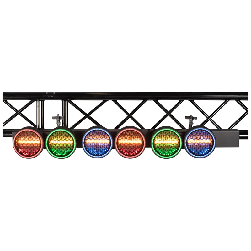 American DJ Flux FX effetto luce LED 3 teste RGB ambra