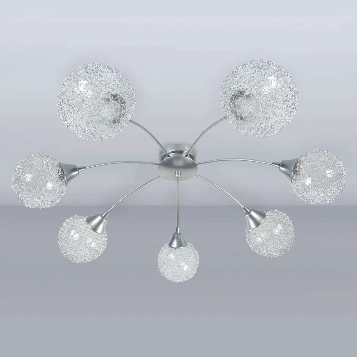 Tosel Actuelle lampadario alluminio 68 cm vetro