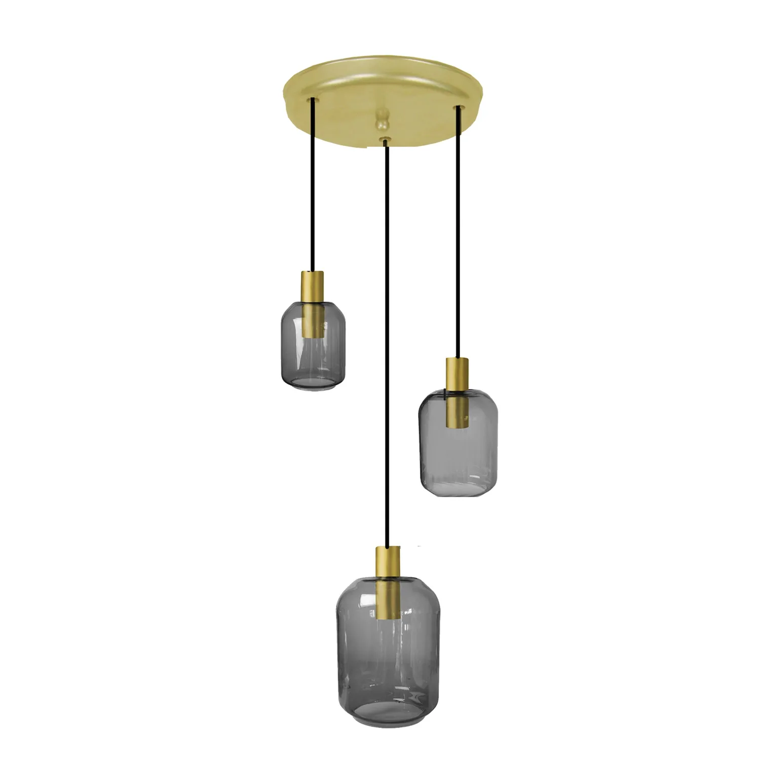 Tosel Svalbard Small lampadario 40 cm oro vetro