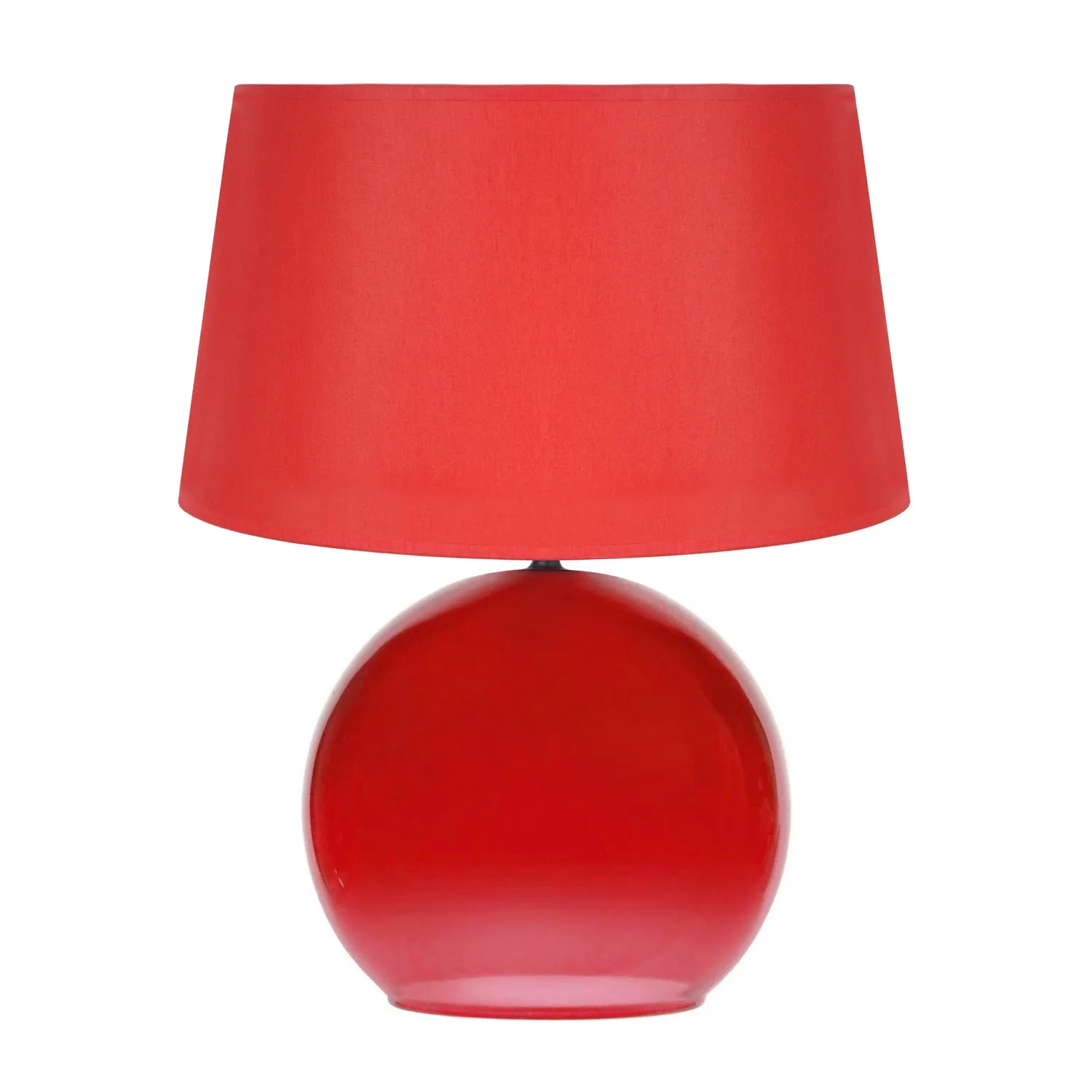 Tosel Bullé lampada da tavolo vetro 30 cm bianca