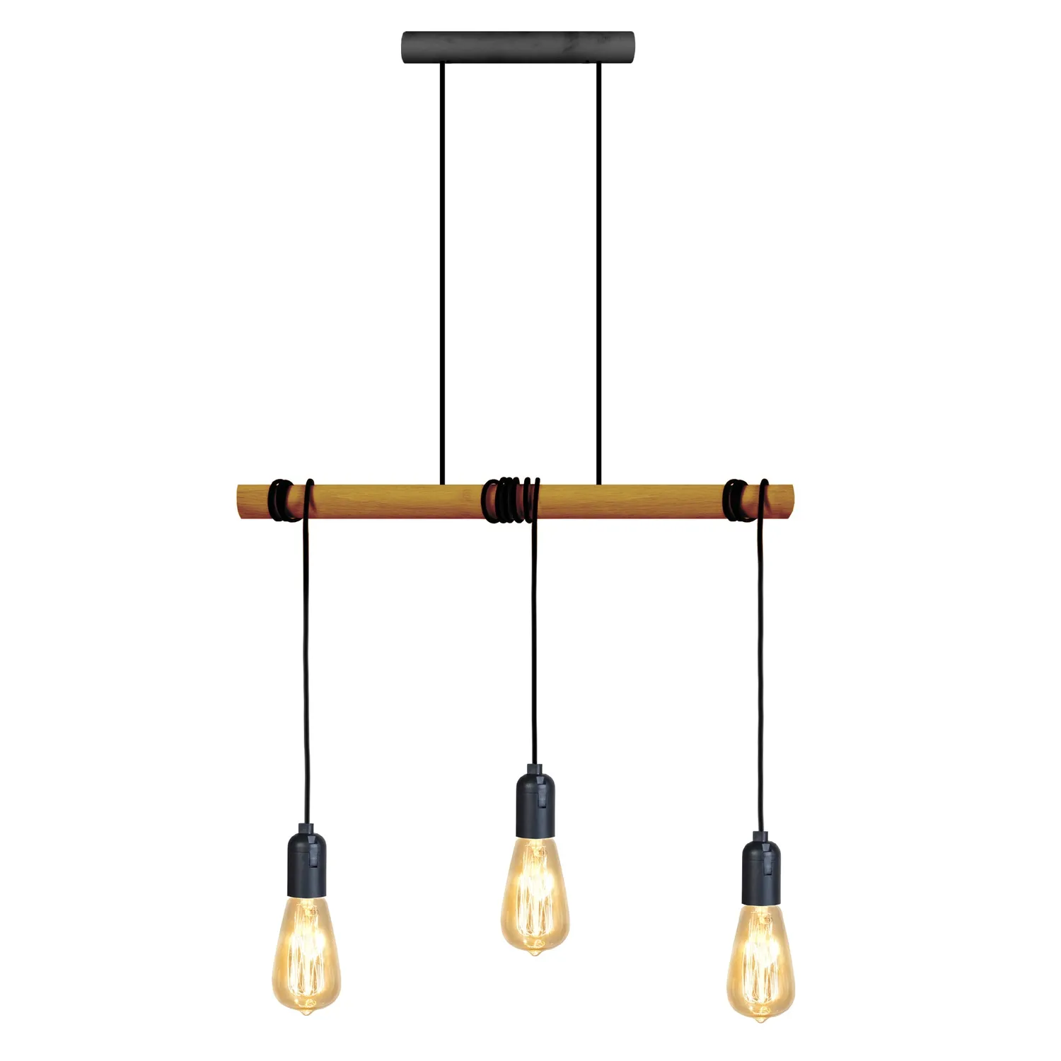 Tosel BROOKLYN lampadario legno naturale 50x180 cm