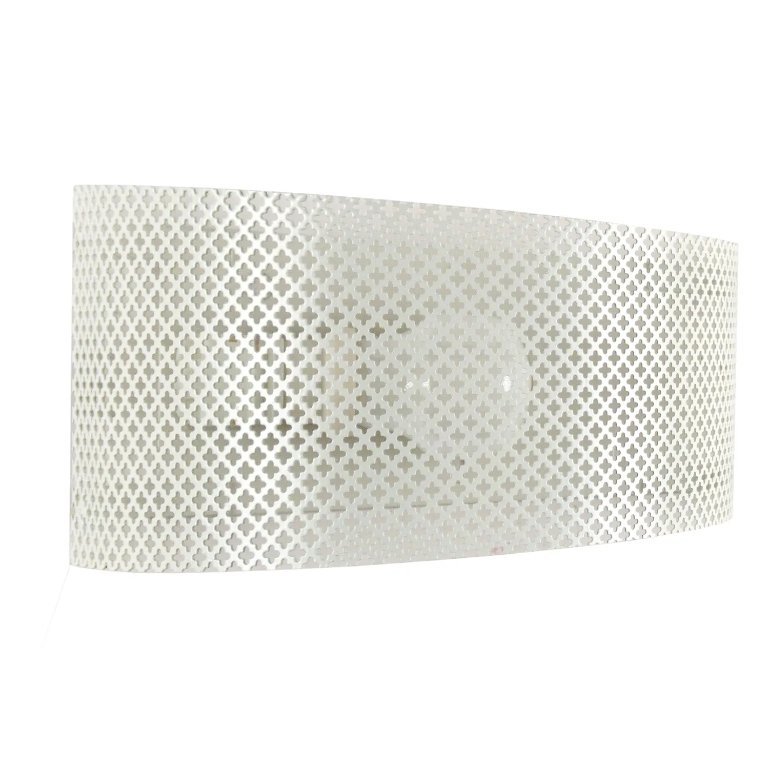 Tosel Cylindre Lacy applique 25x11cm bianco avorio metallo