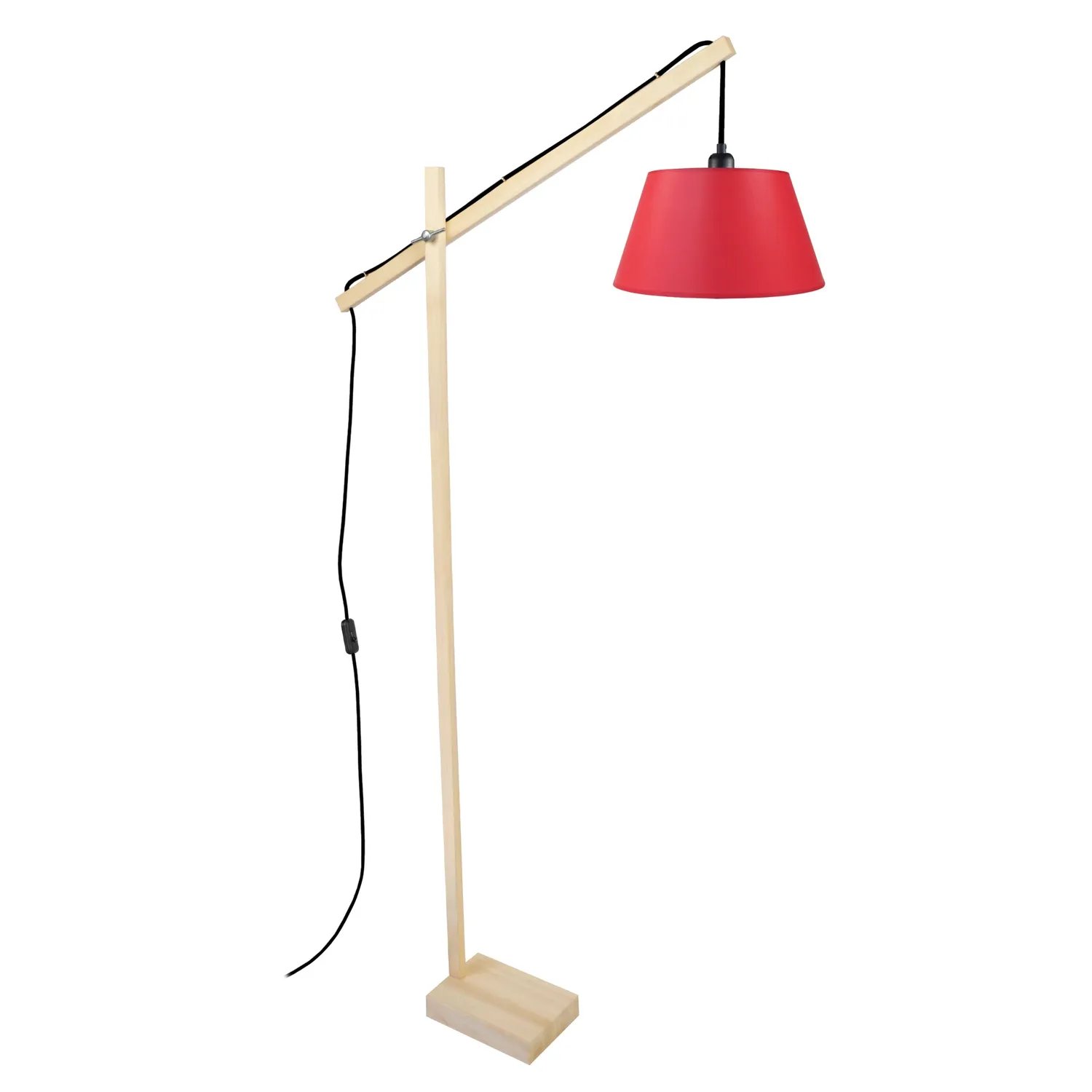 Tosel Pilori piantana lettura legno naturale bianco 30x180cm