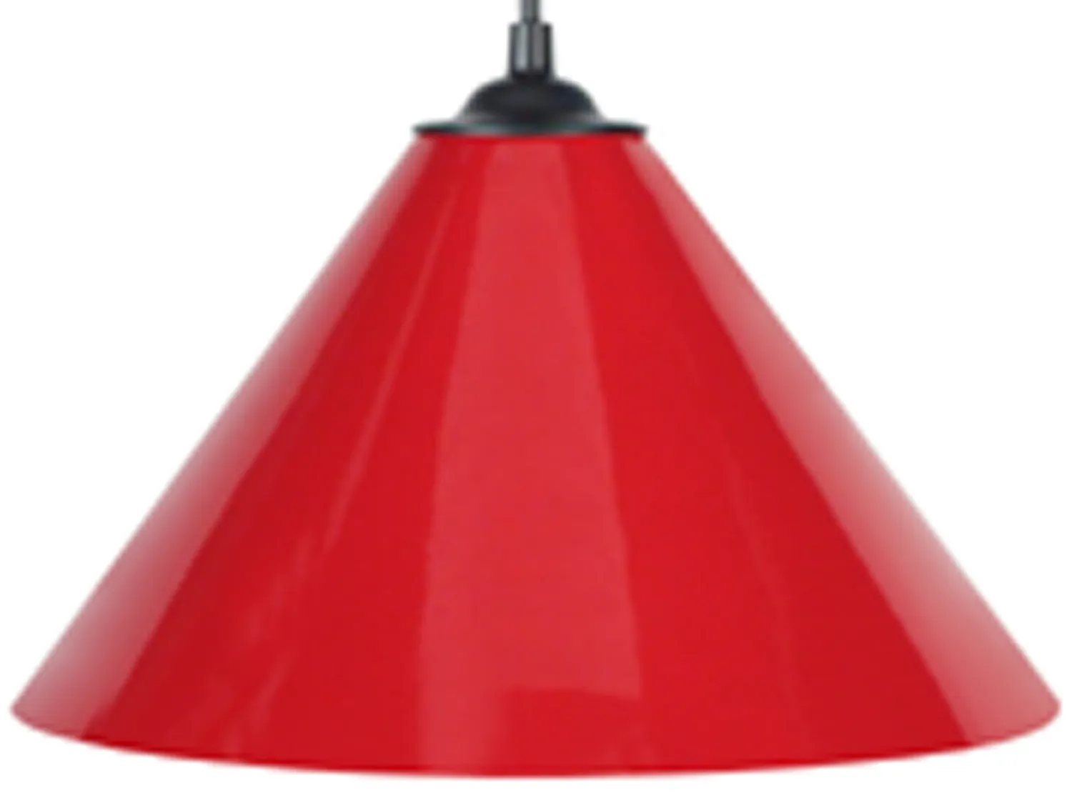 Tosel Conique Sospensione Conica Nero D24 cm Metallo