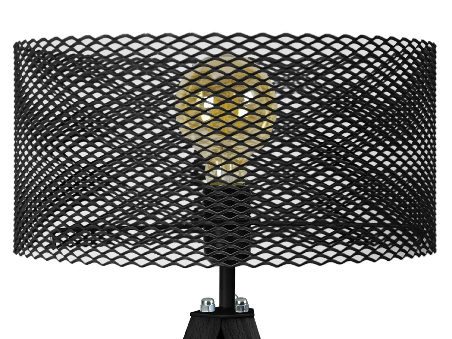 Tosel Adonis lampada tavolo 54 cm nera