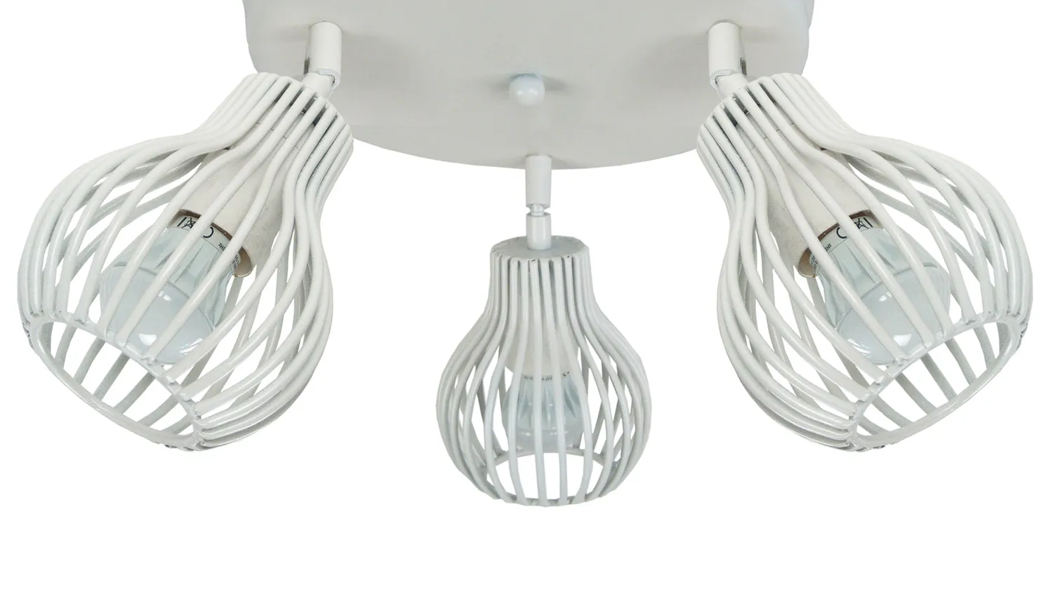 Tosel Rugby spot 3 luci 28x20 cm nero metallo