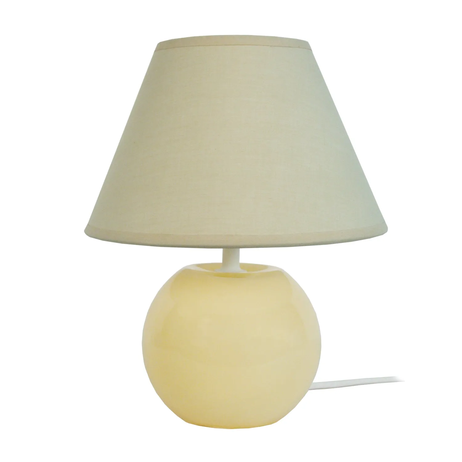 Tosel Alina lampada da tavolo vetro crema 48 cm