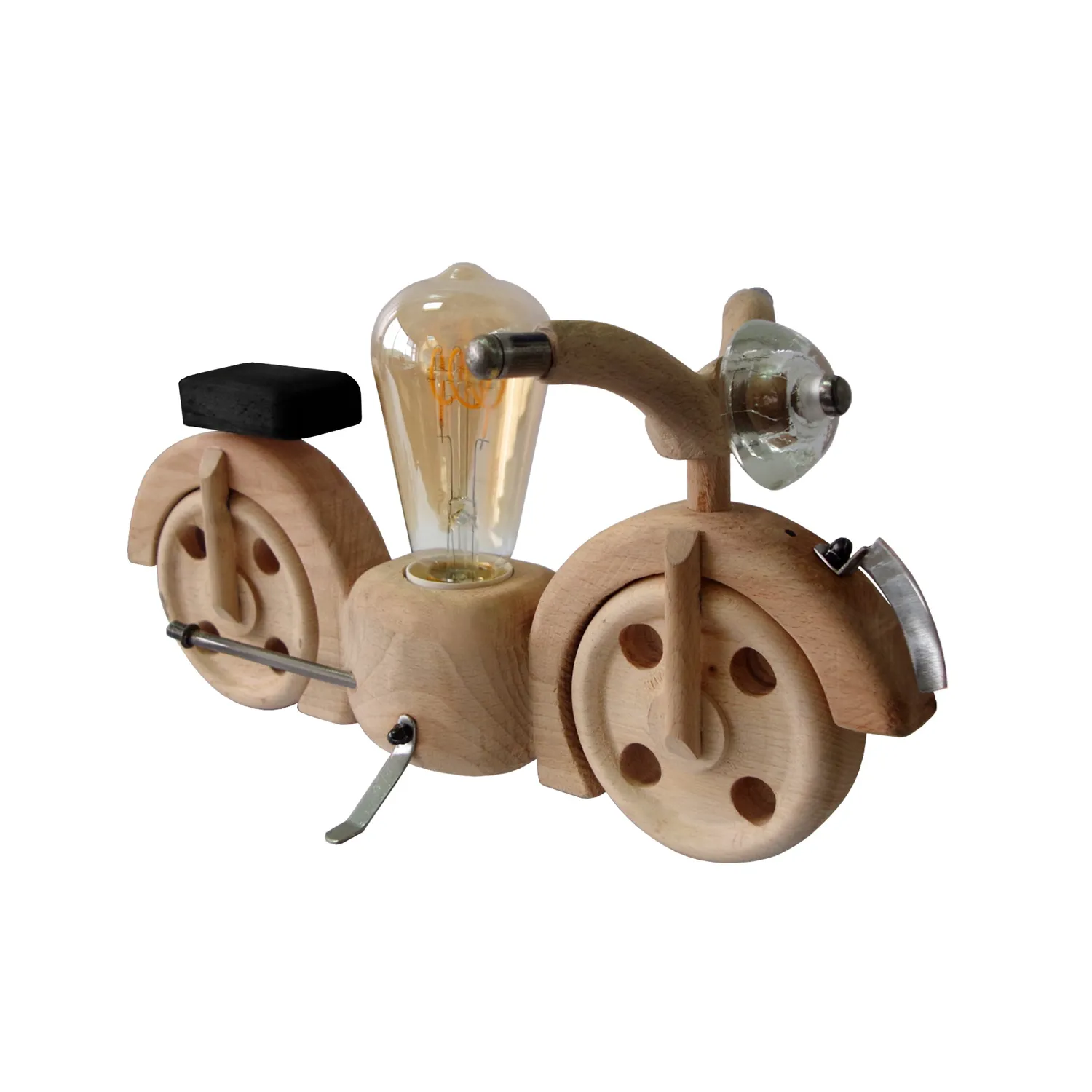 Tosel Moto lampada da comodino 7x12cm naturale cromo