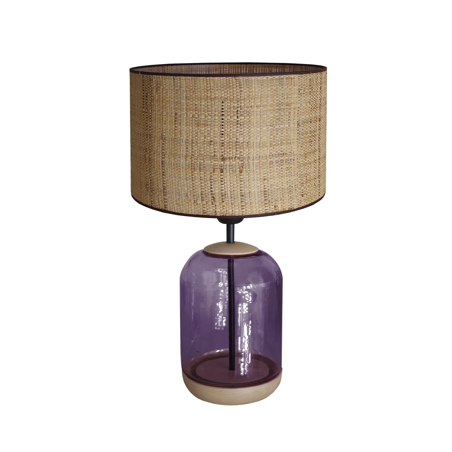 Tosel Svalbard Small lampada tavolo 25x41 vetro legno