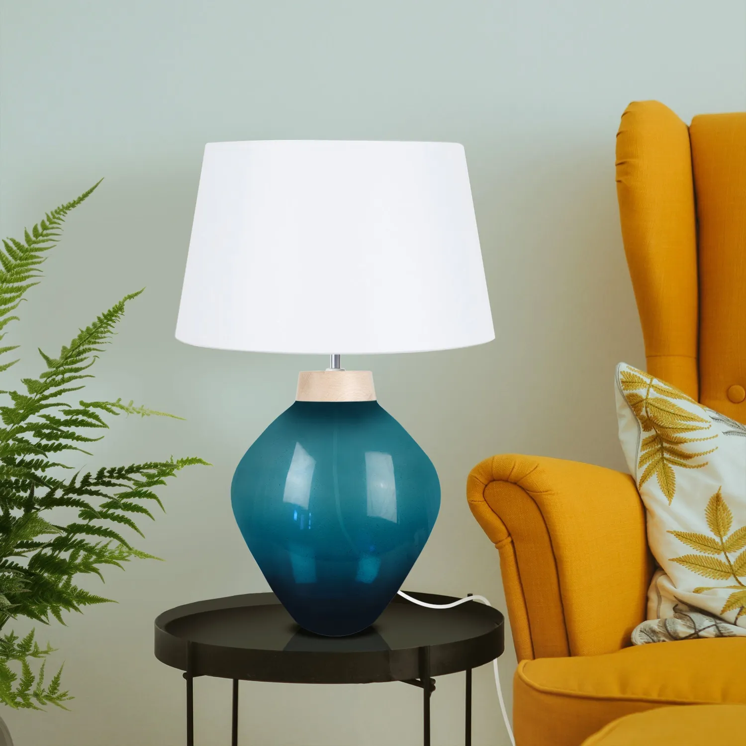 Tosel Winnipeg lampada da tavolo vetro trasparente E27