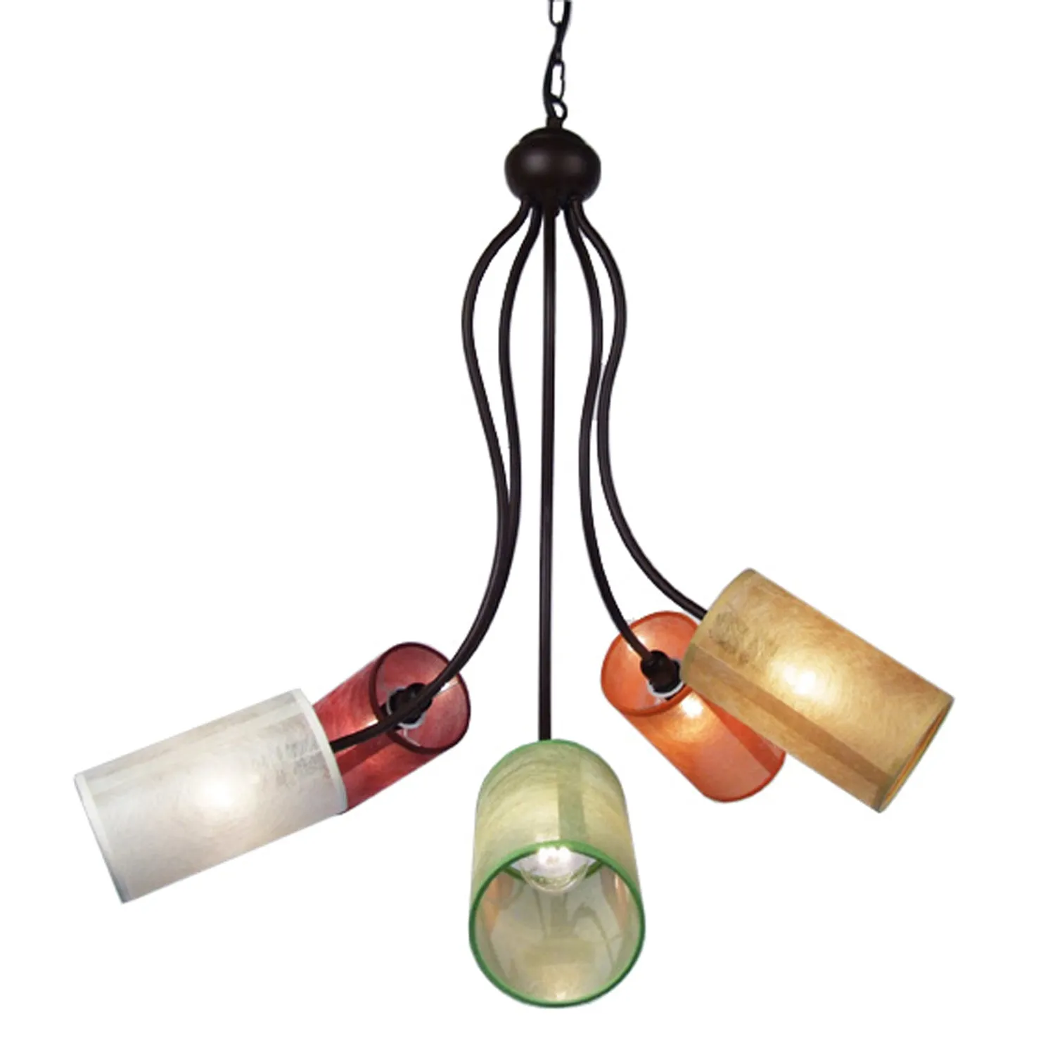 Tosel Avignon lampadario bracci marrone multicolore 60 cm