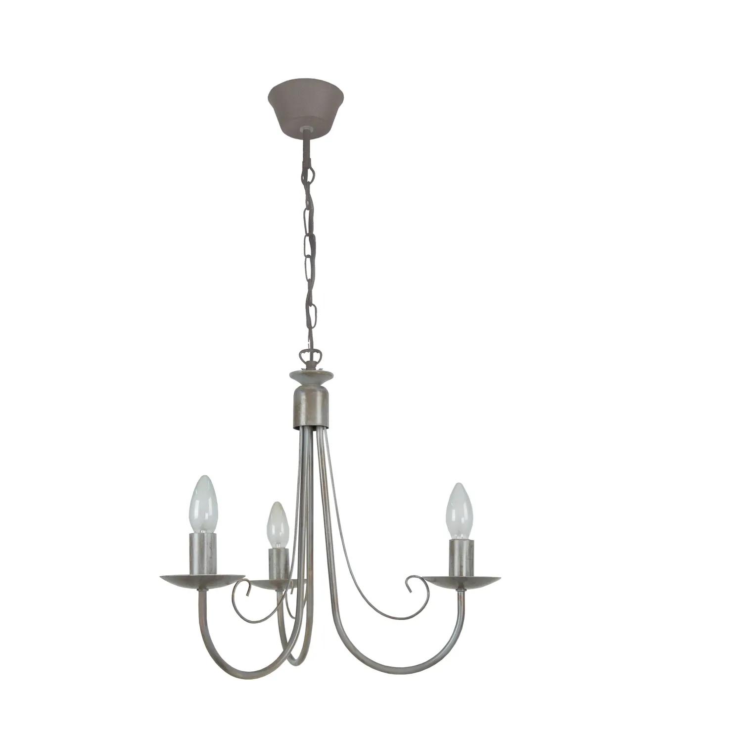 Tosel Côte d'Ivoire lampadario 48 cm grigio