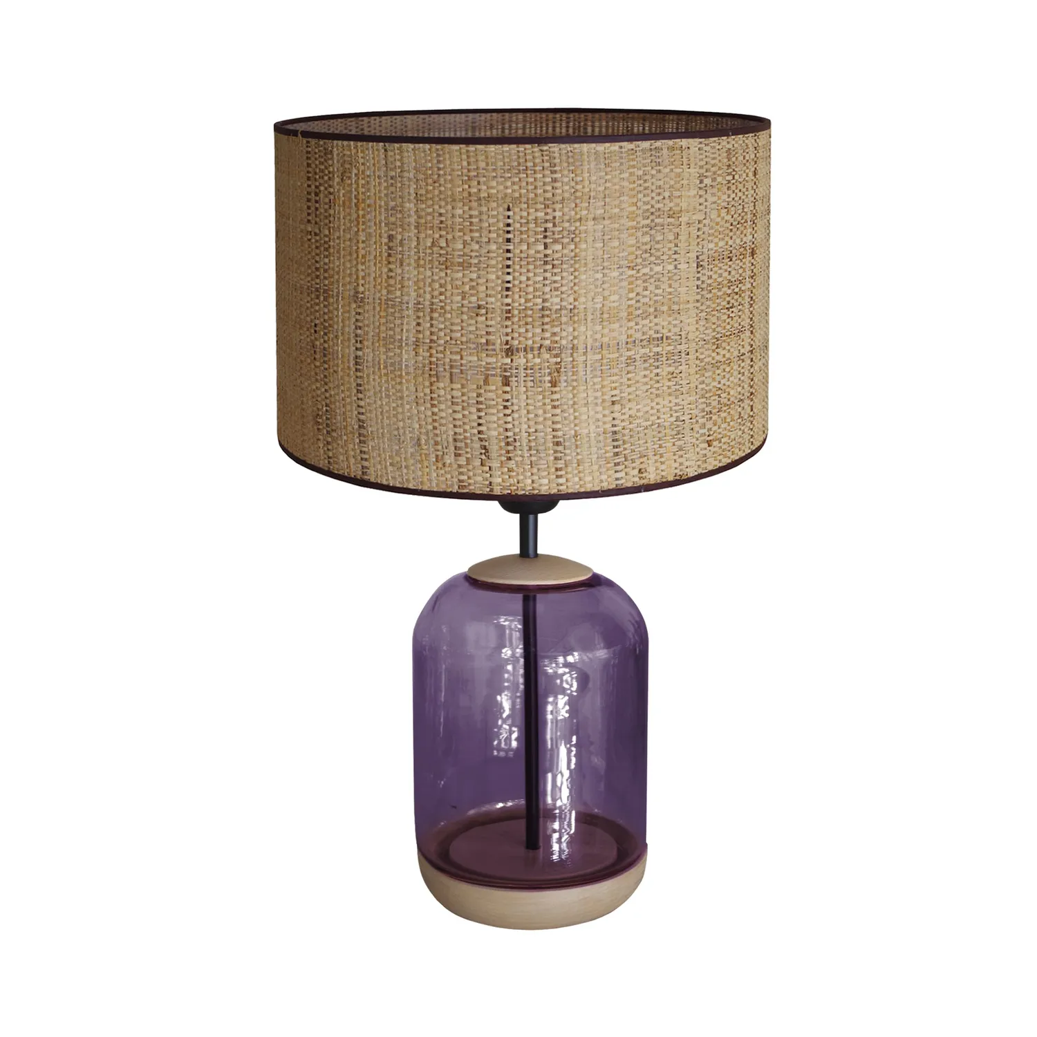 Tosel Svalbard Medium lampada tavolo vetro trasparente 50 cm