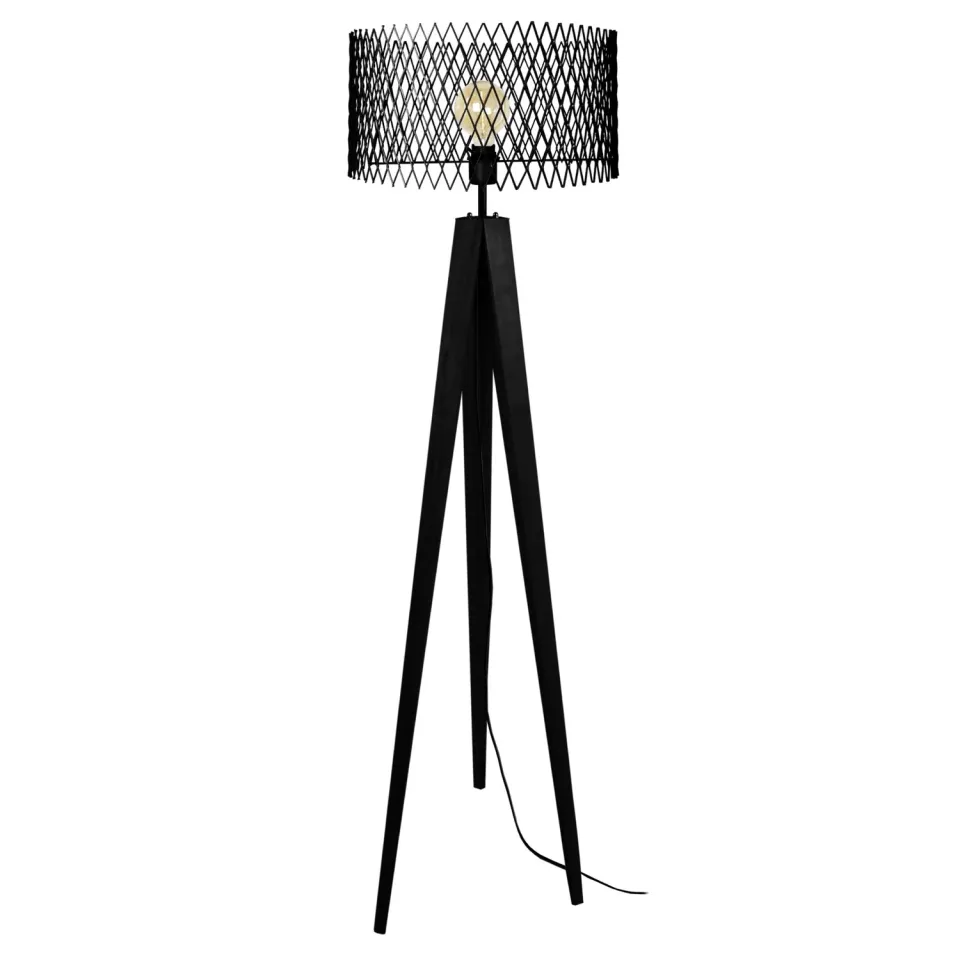 Tosel Aster Piantana a Treppiede Nero 45x160 cm Metallo