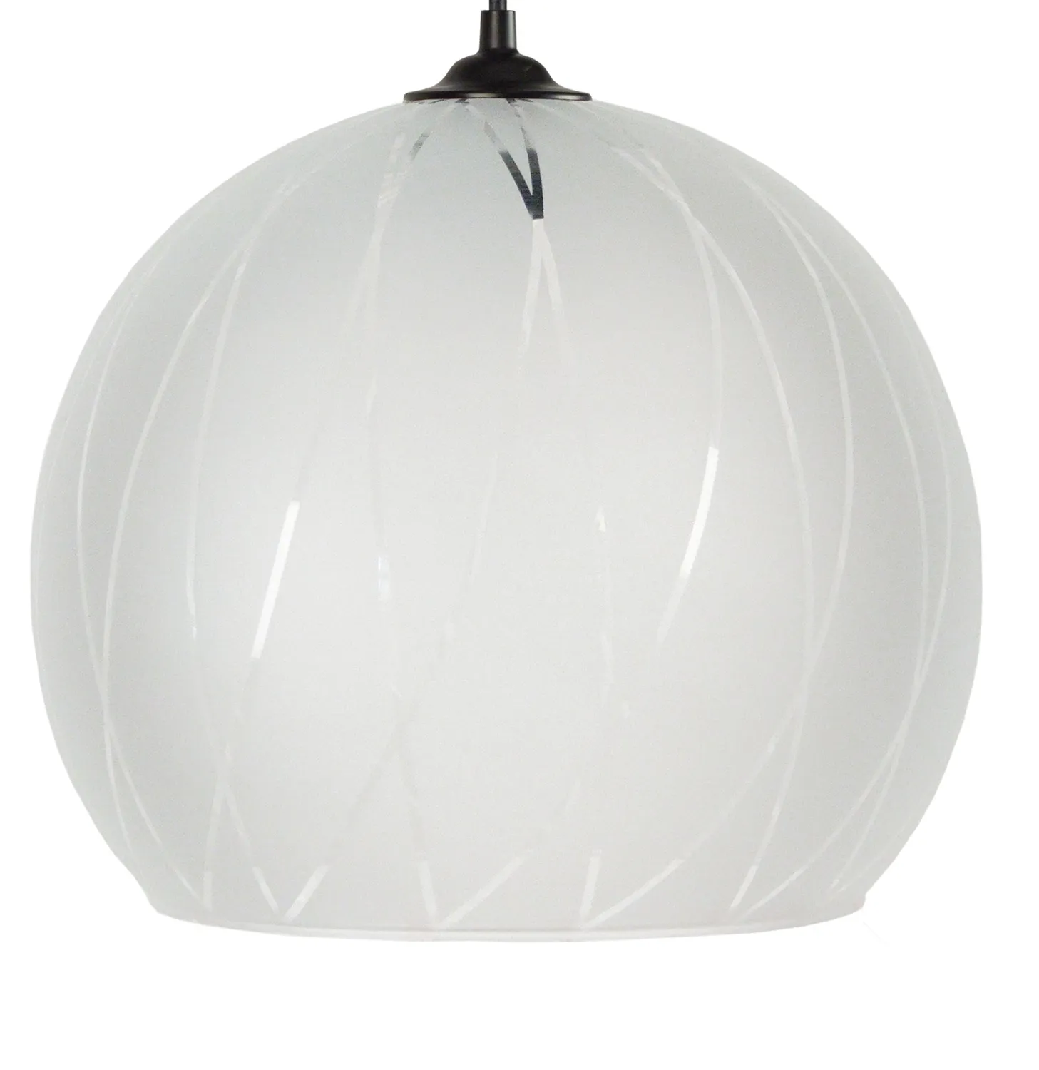Tosel Bia sospensione globo in vetro satinata 30x100 cm
