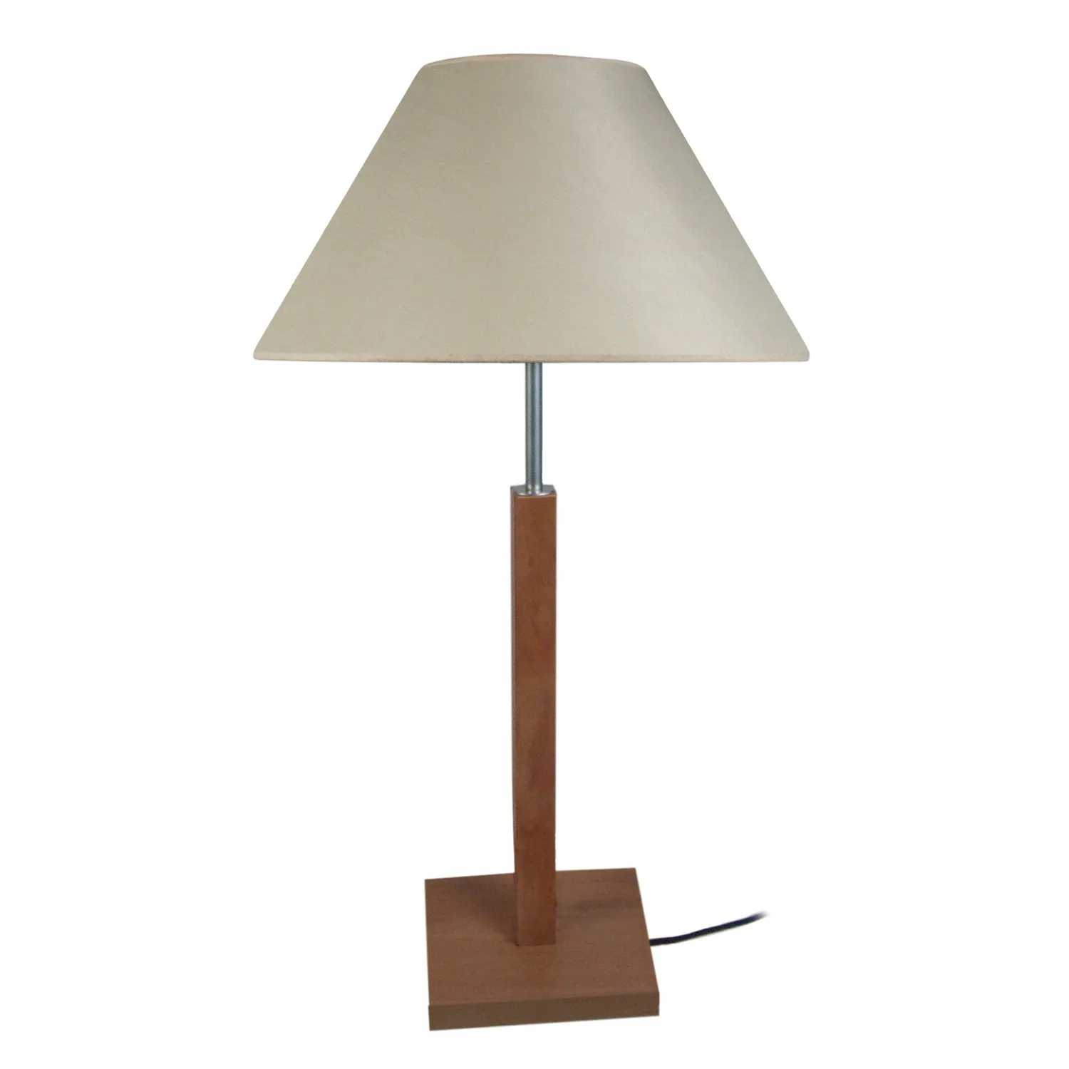 Tosel Hod lampada da tavolo naturale-ecru E27 legno