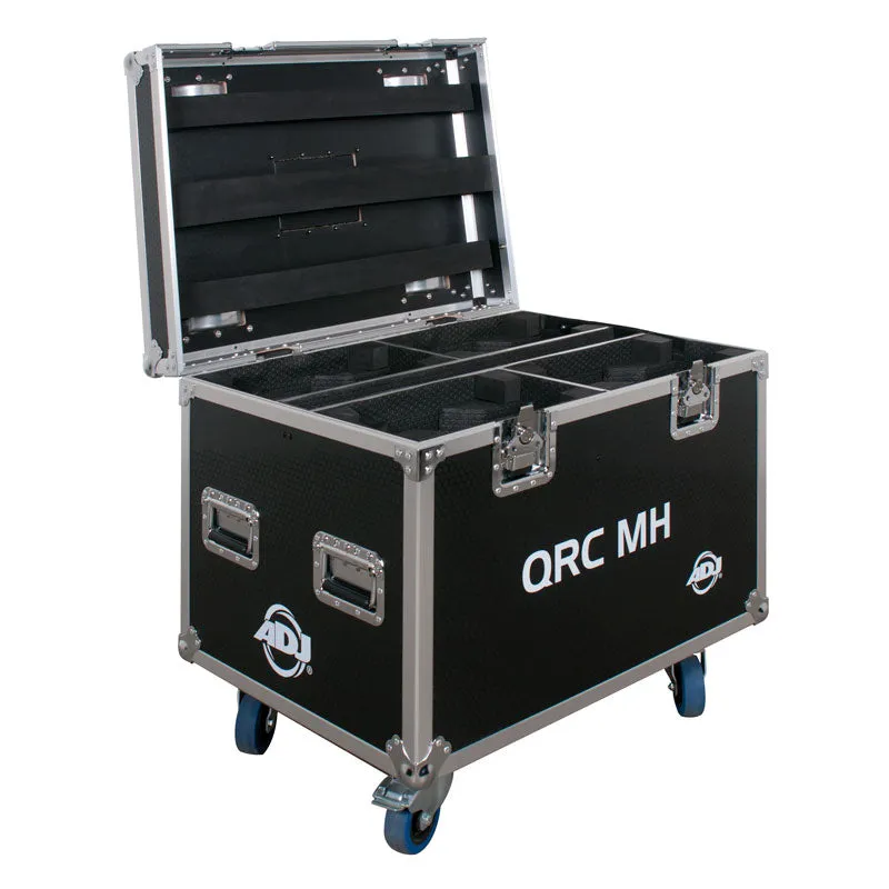 American DJ QRC MH flight case 4 teste mobili originale