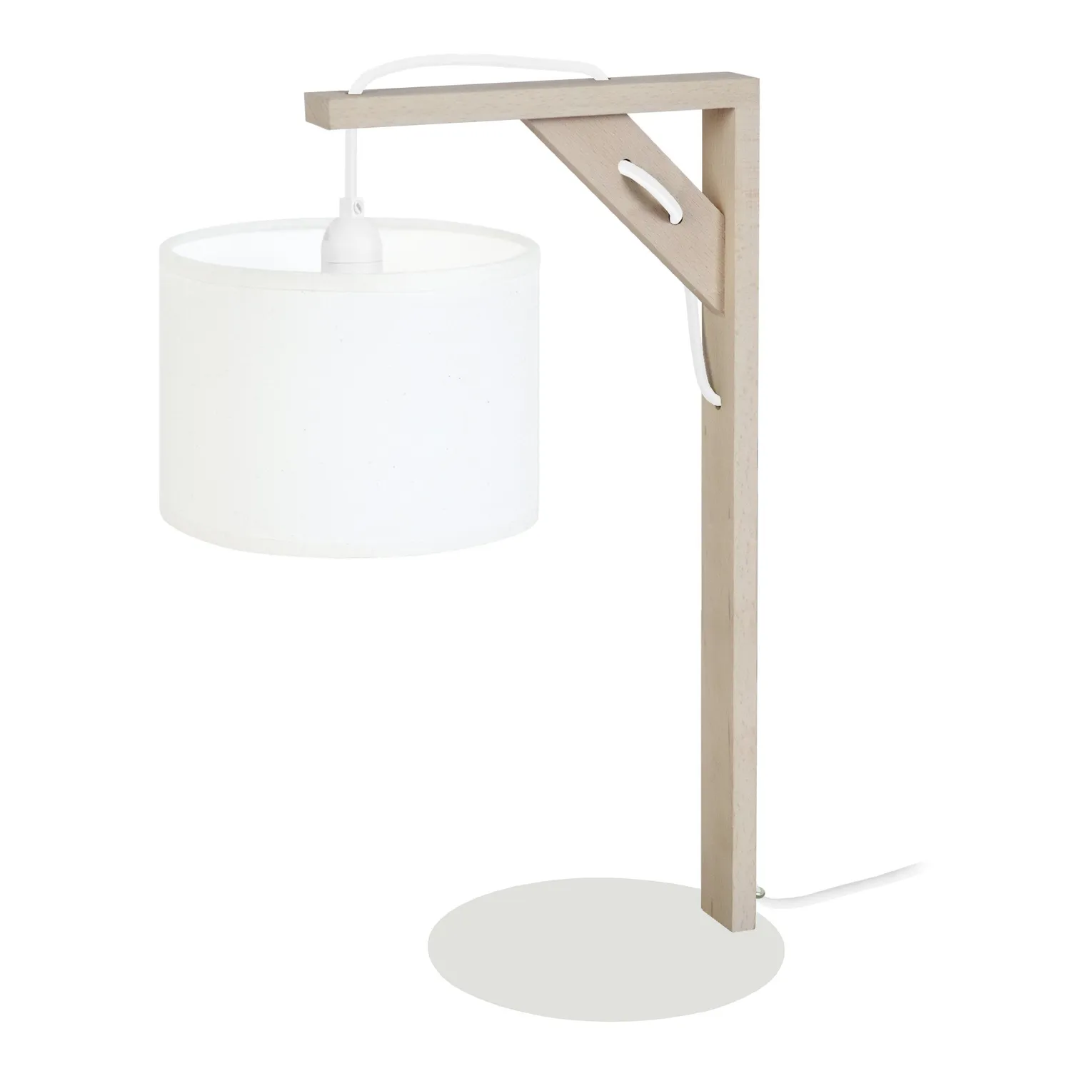 Tosel Equerre lampada tavolo ecrù 16x40 cm