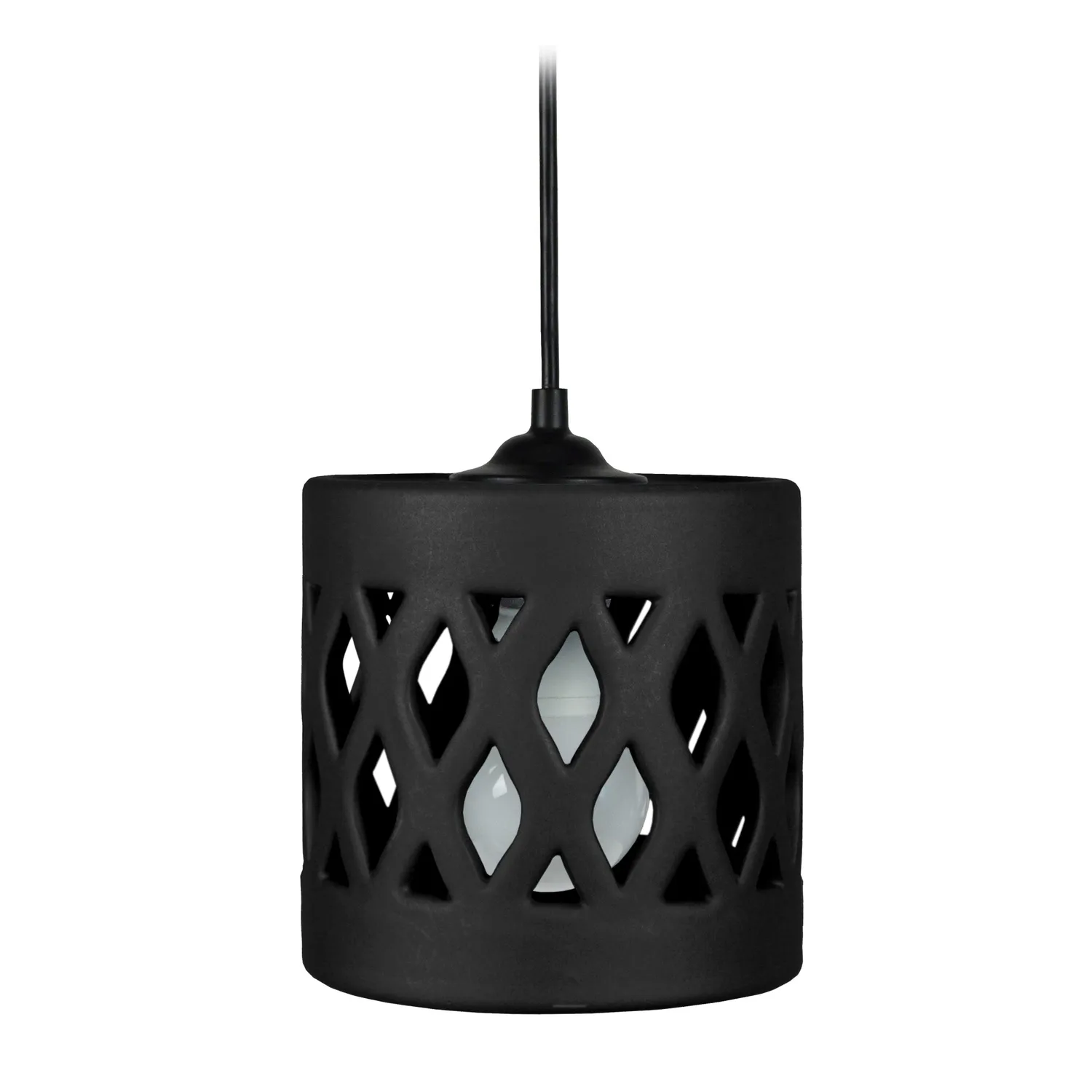 Tosel Covo sospensione ceramica bianca E27