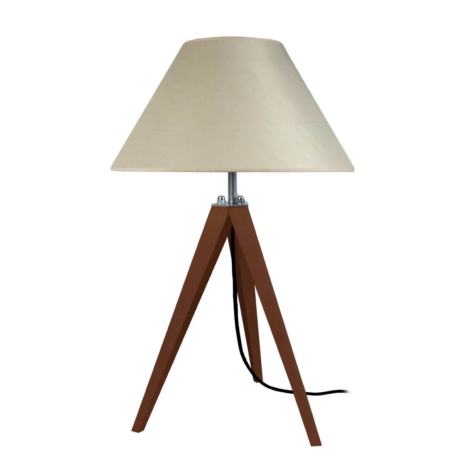 Tosel Idun lampada da tavolo treppiede 30x56 cm naturale ecrù