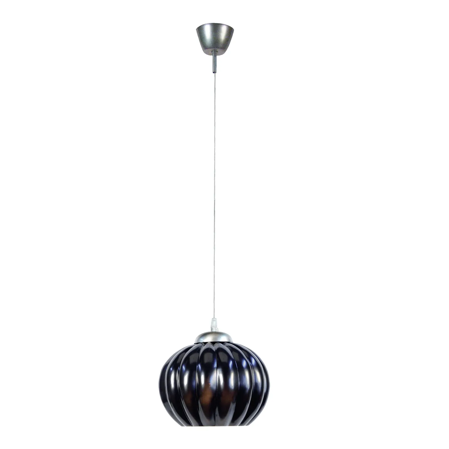 Tosel Dynia sospensione vetro nero 23 cm