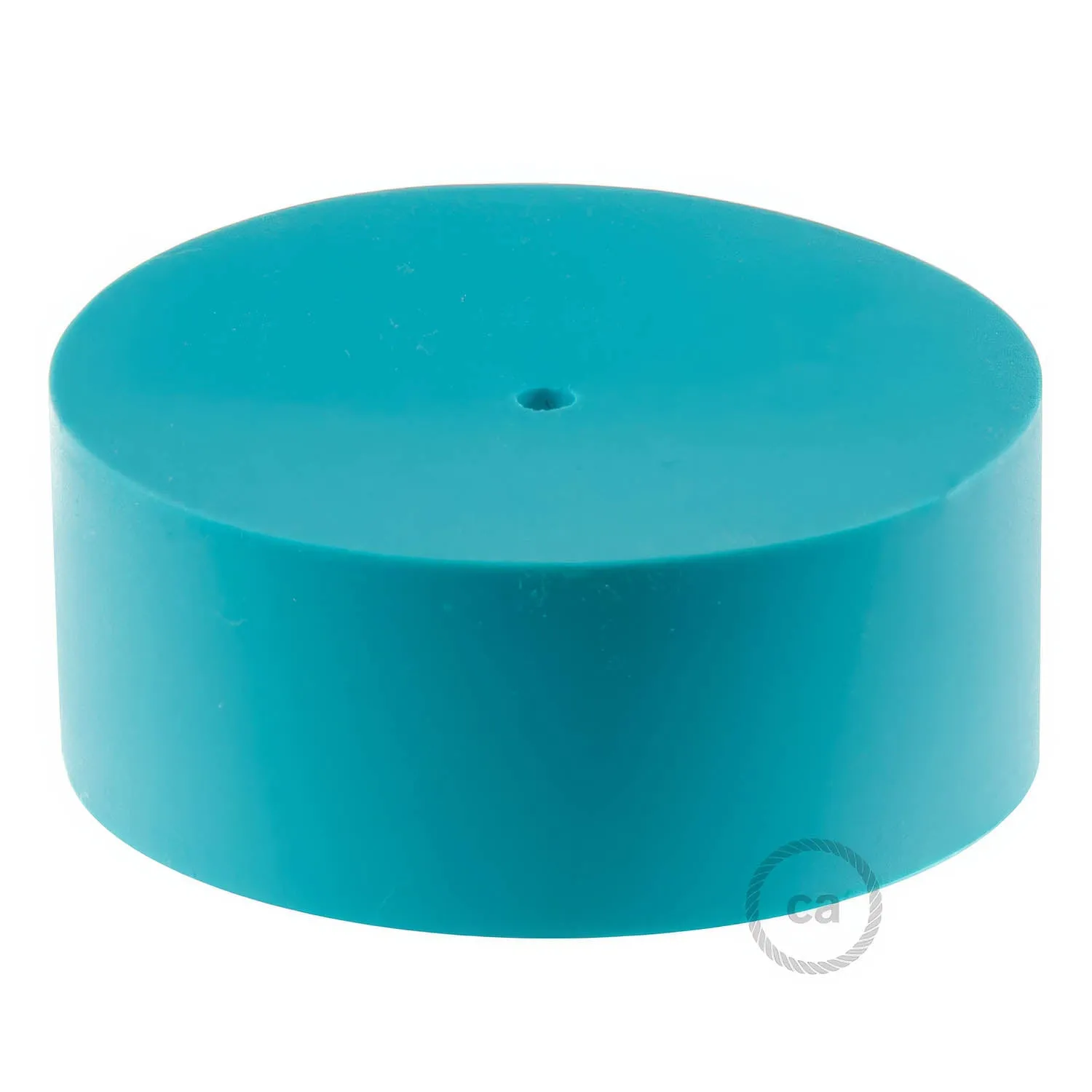 Creative Cables rosone silicone turchese cilindrico