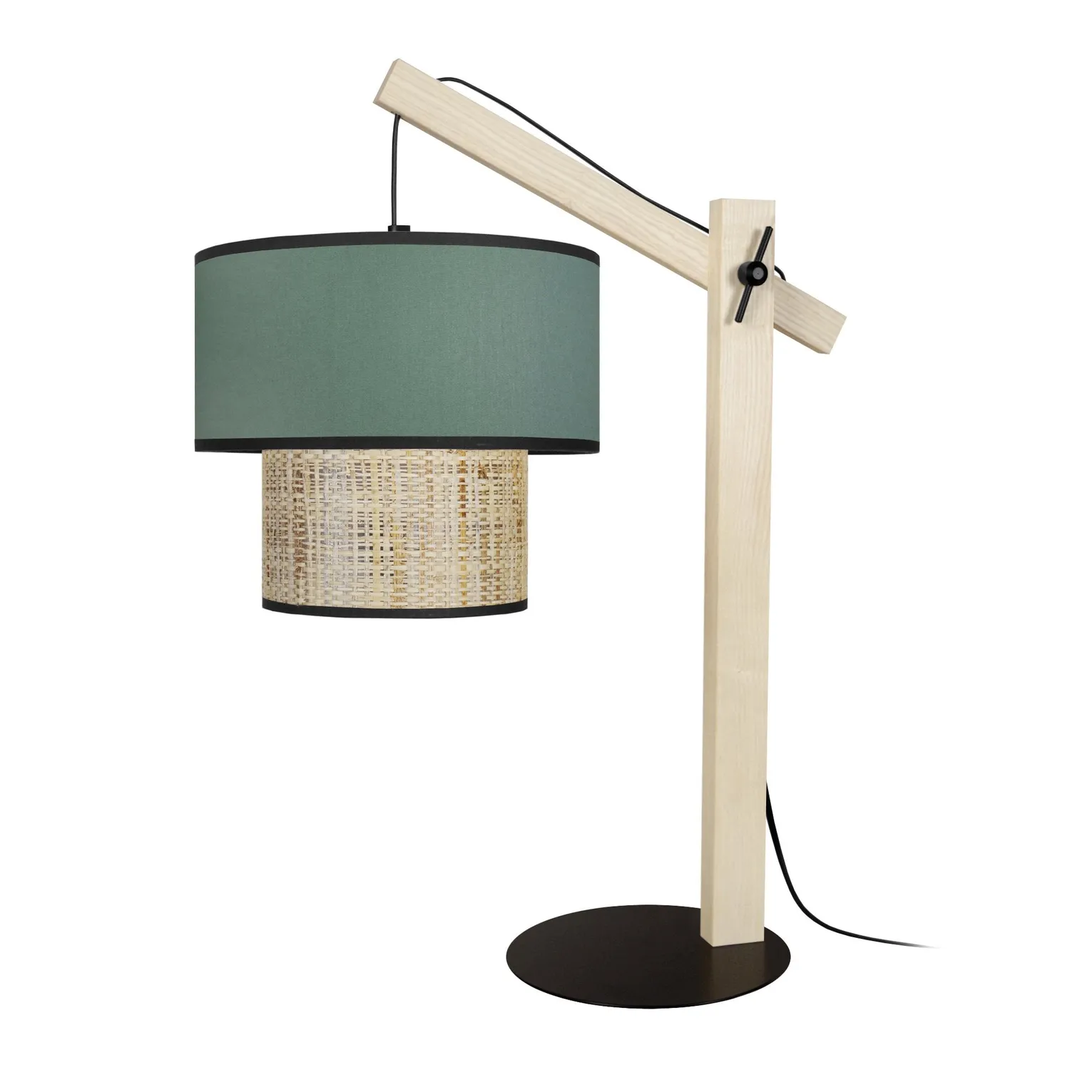 Tosel Cochin P lampada da tavolo legno 30x60 cm