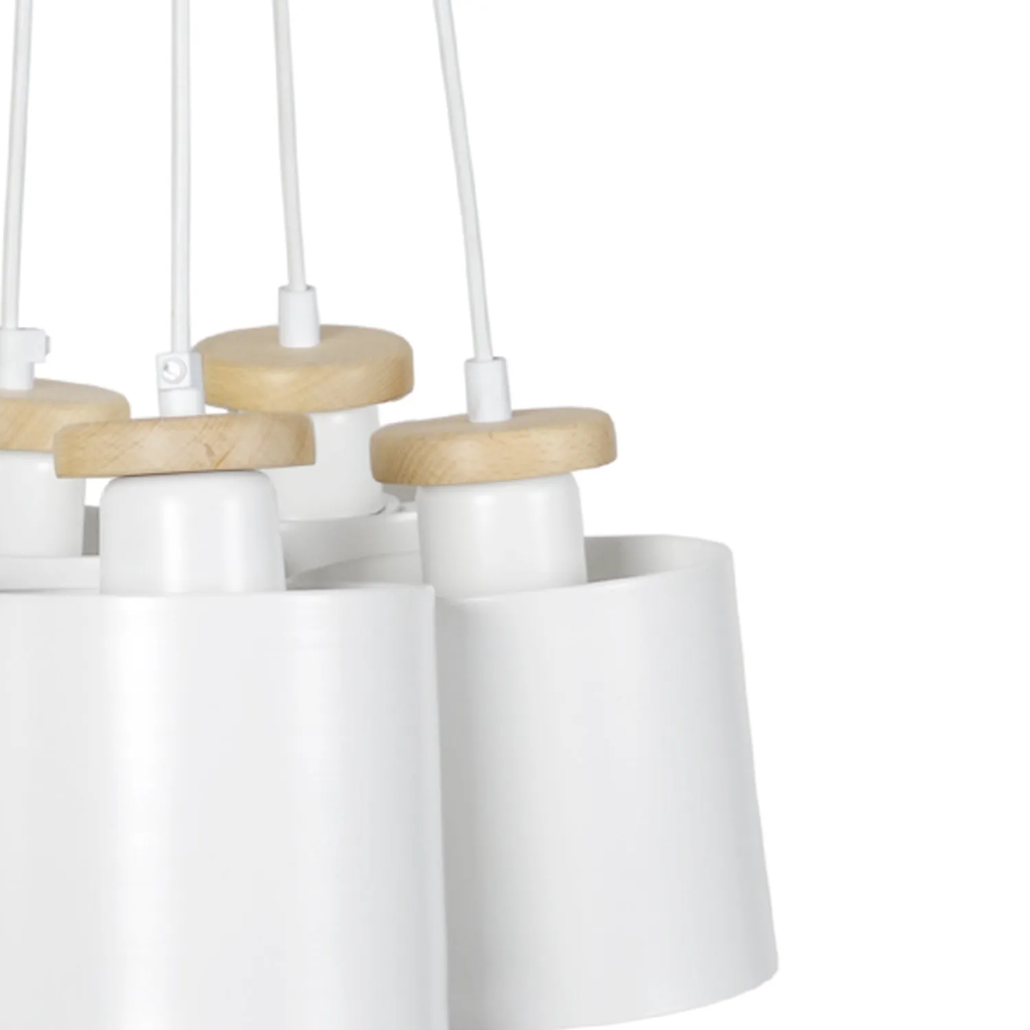 Tosel Uzibuze lampadario nero 45x90 cm metallo legno