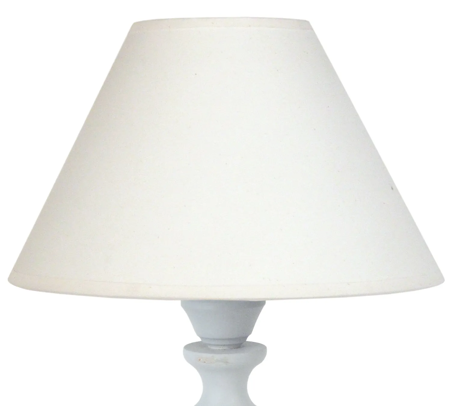Tosel Bagnolet lampada tavolo colonna legno bianca