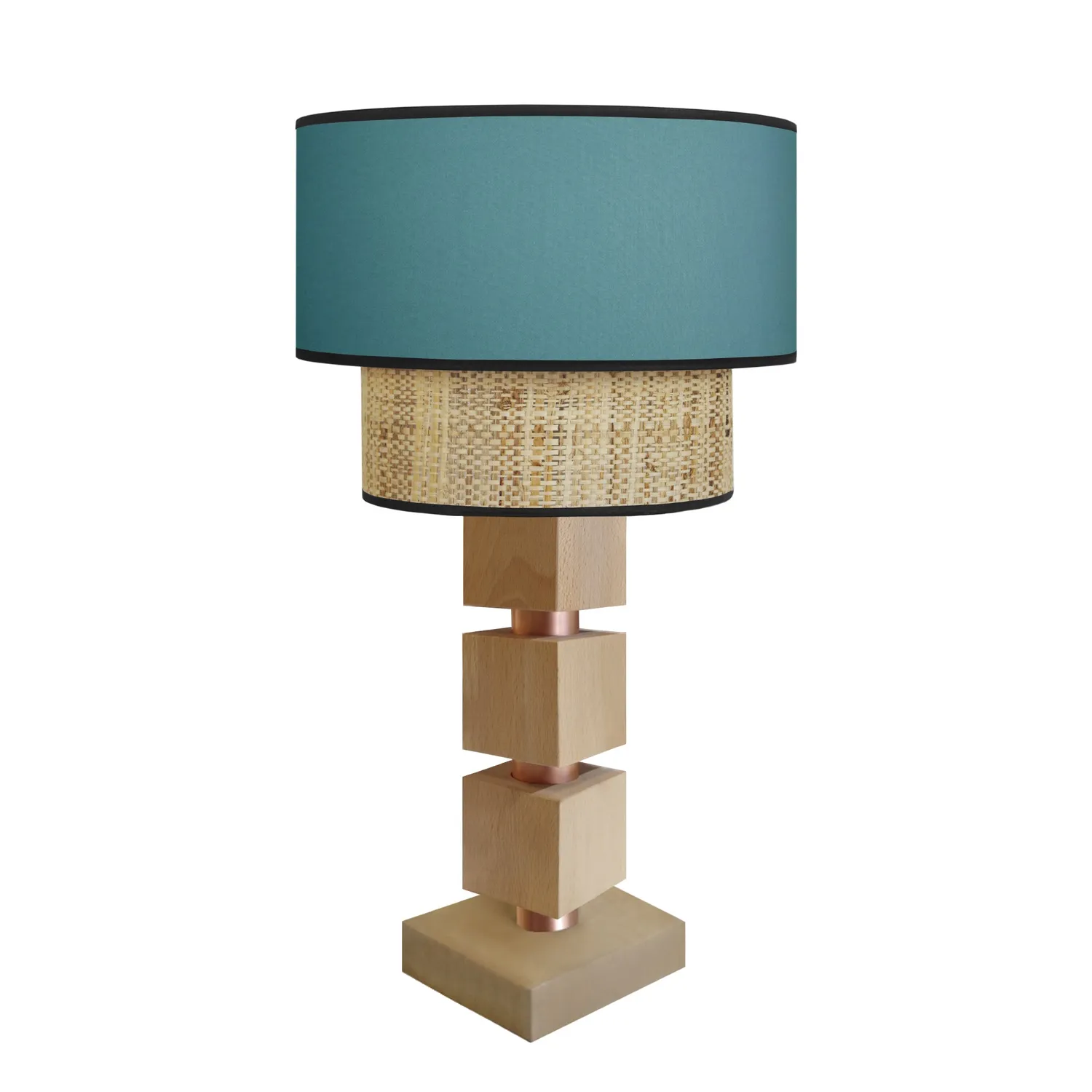 Tosel Siracusa Lampada Comodino Cubo Rosso E27
