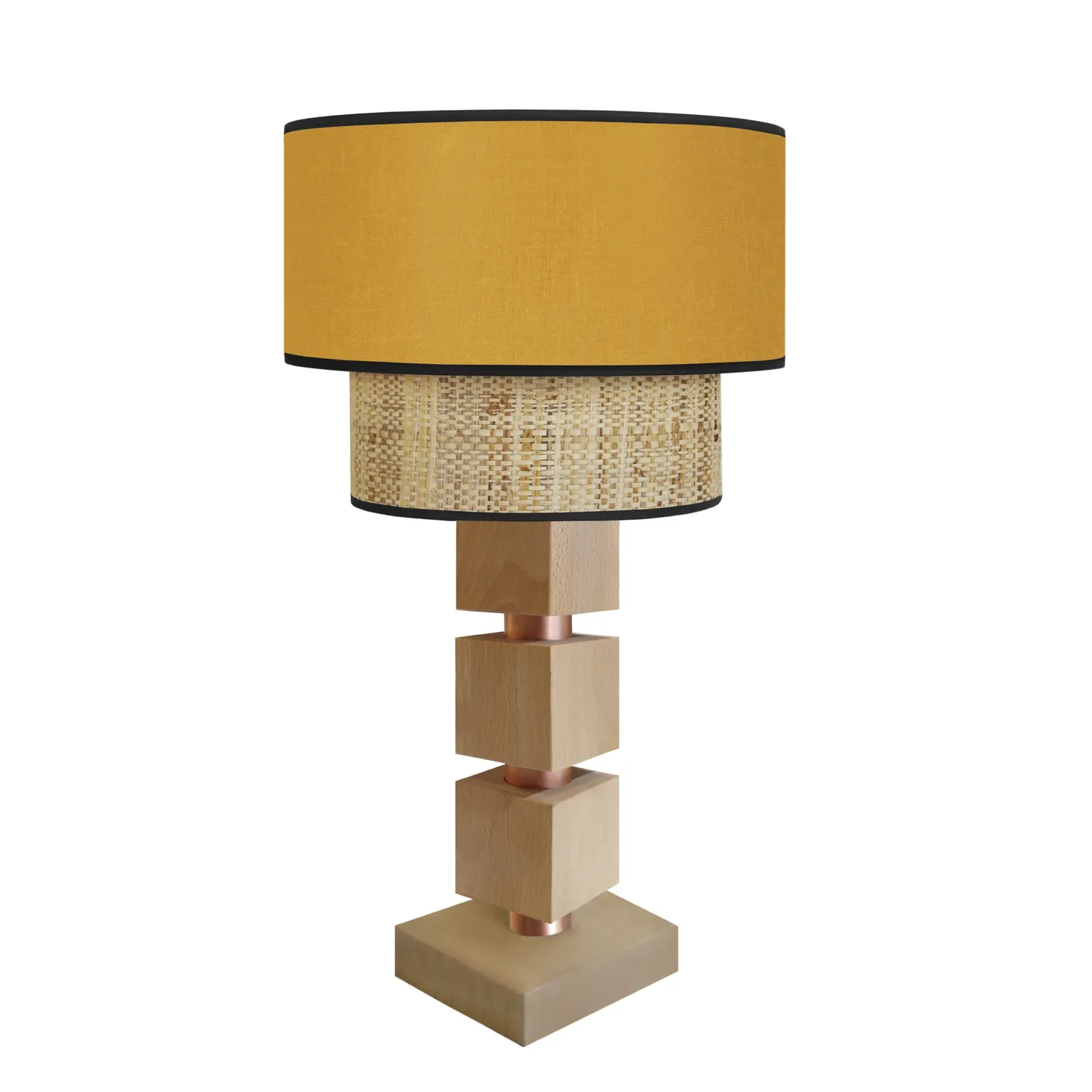 Tosel Siracusa Lampada Comodino Cubo Rosso E27