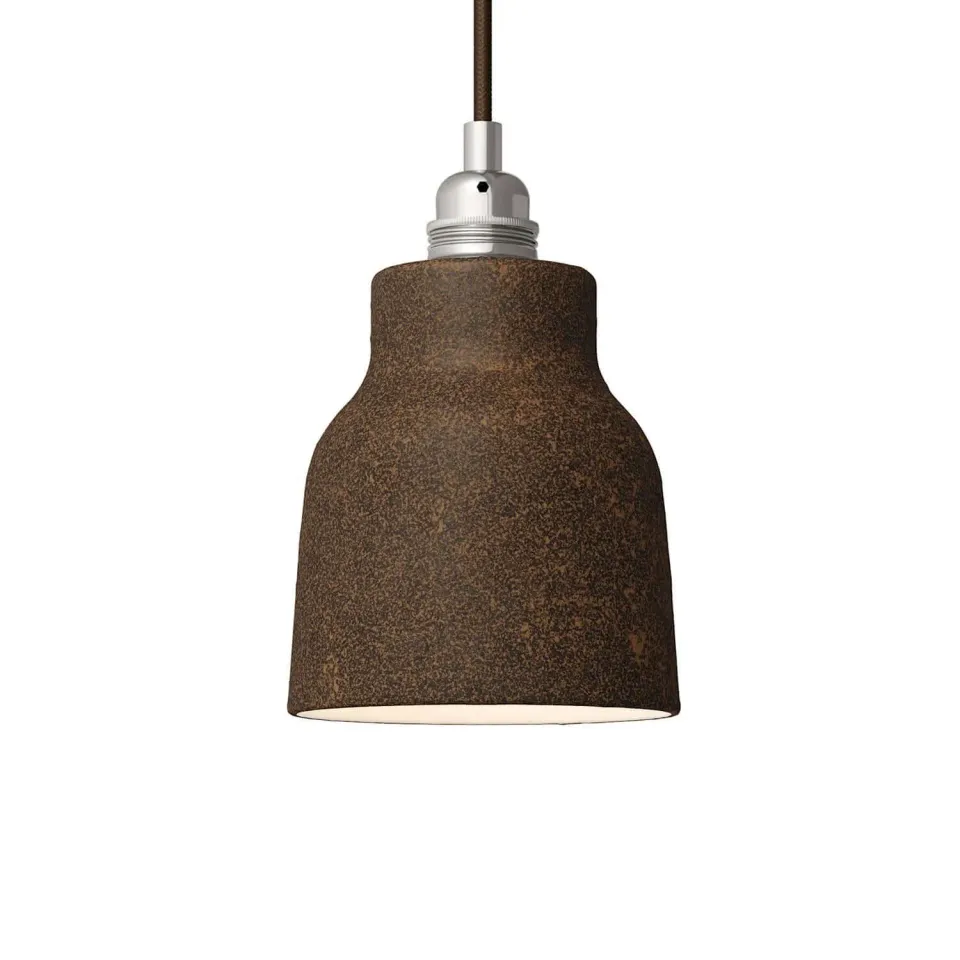 Creative Cables Materia Vaso paralume ceramica corten