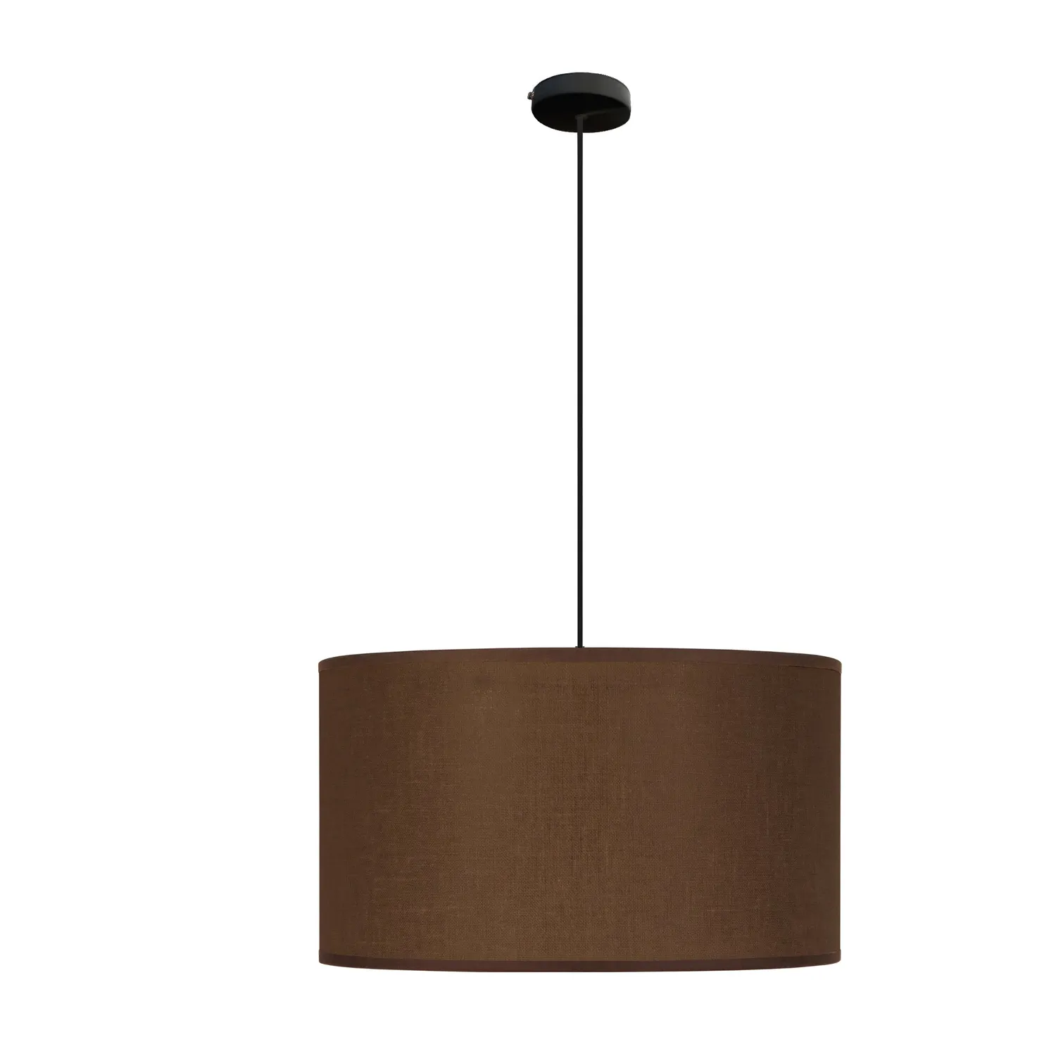 Tosel Cuttack sospensione cilindro tessuto marrone 30x100 cm