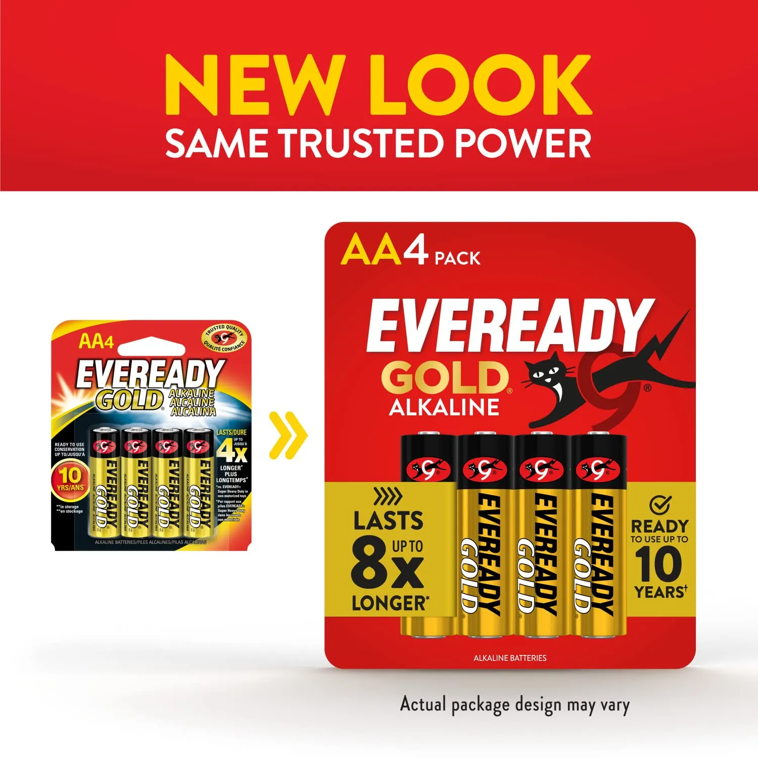 Eveready Gold AA batterie alcaline 4 pezzi