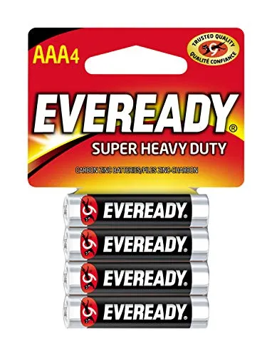 Eveready Super Heavy Duty Pile AAA Ministilo Confezione 4