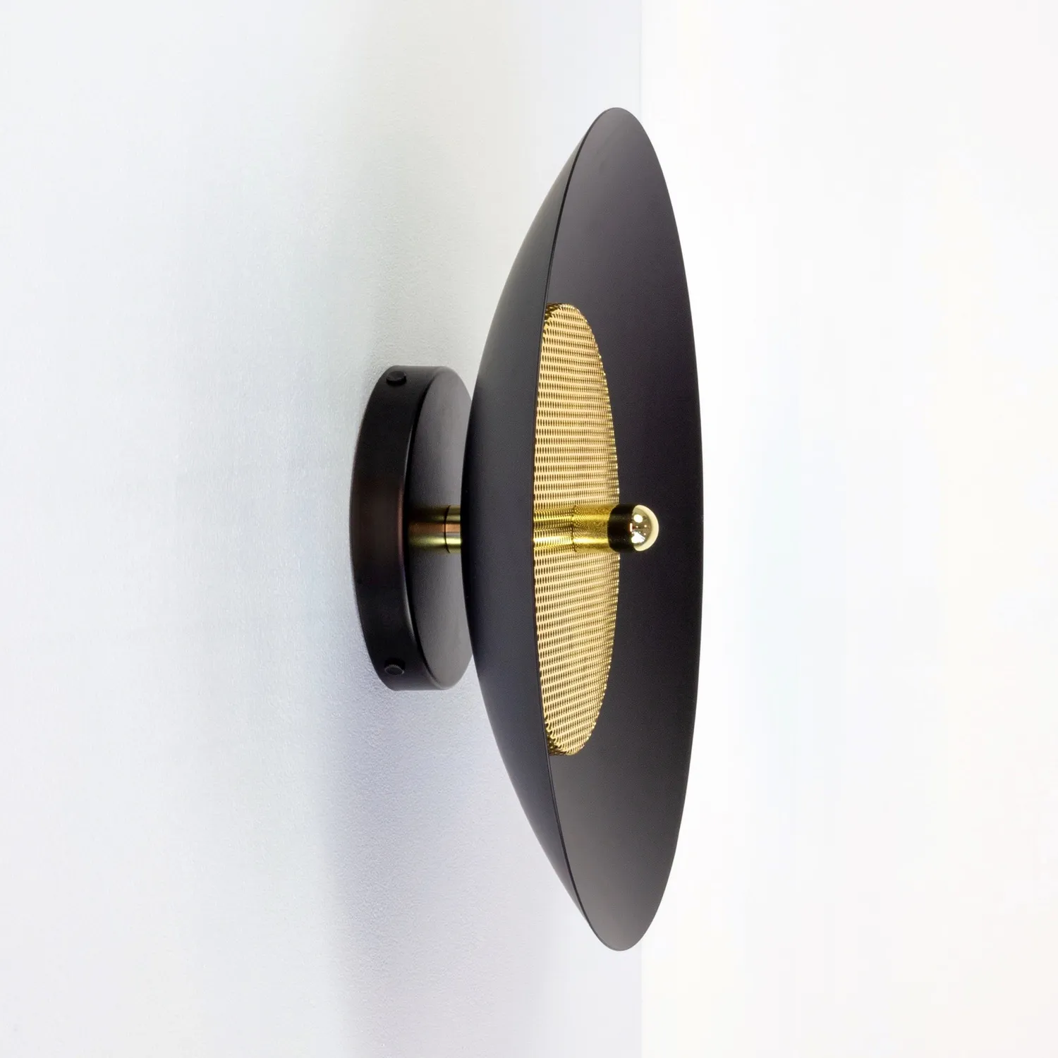 Souda Signal plafoniera nero ottone