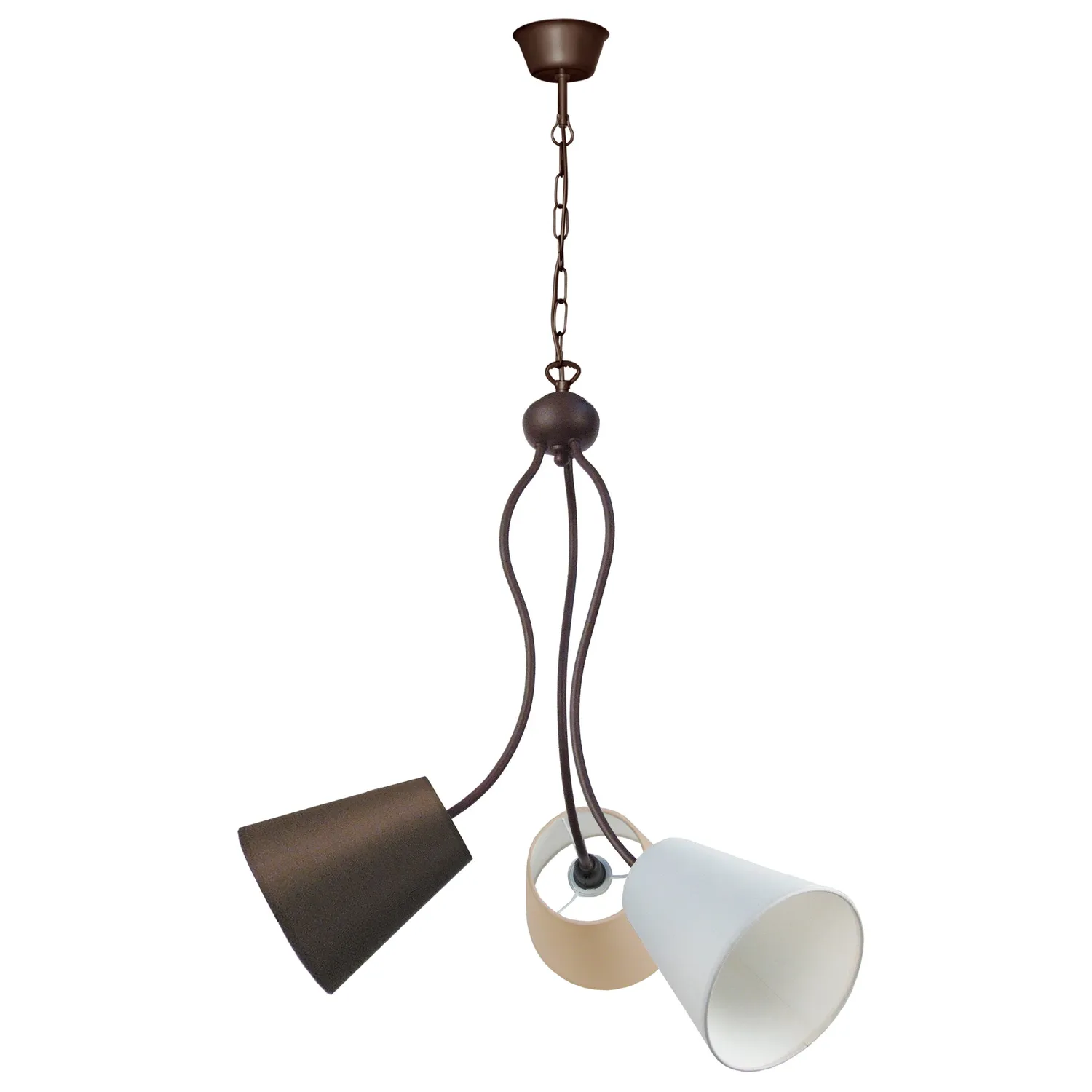 Tosel Nice lampadario multicolore 49x80 cm 3 luci